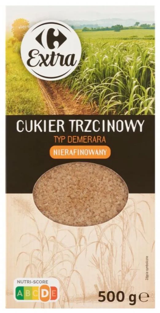 Cukier trzcinowy demerara nierafinowany