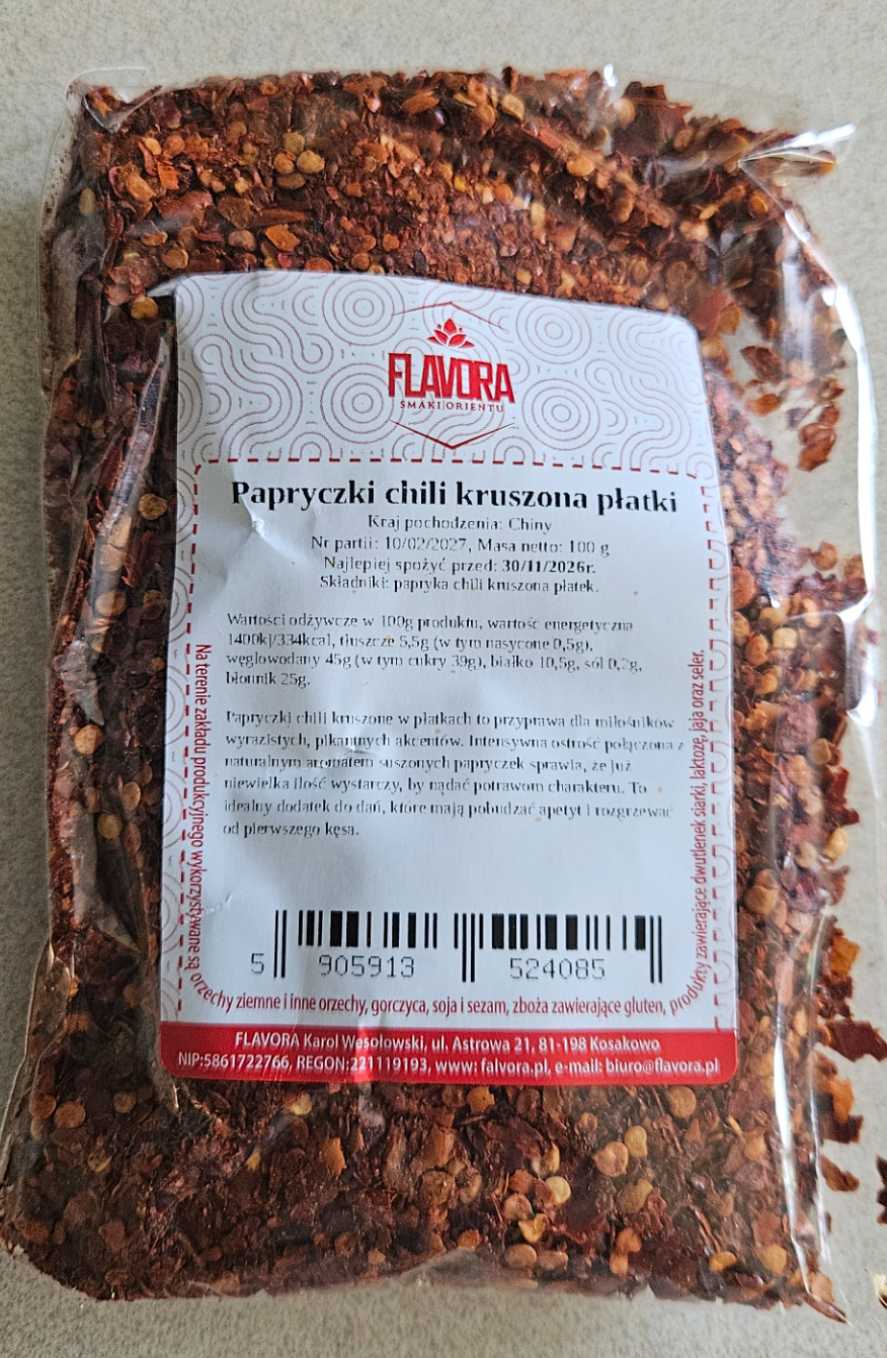 Papryczki chili płatki