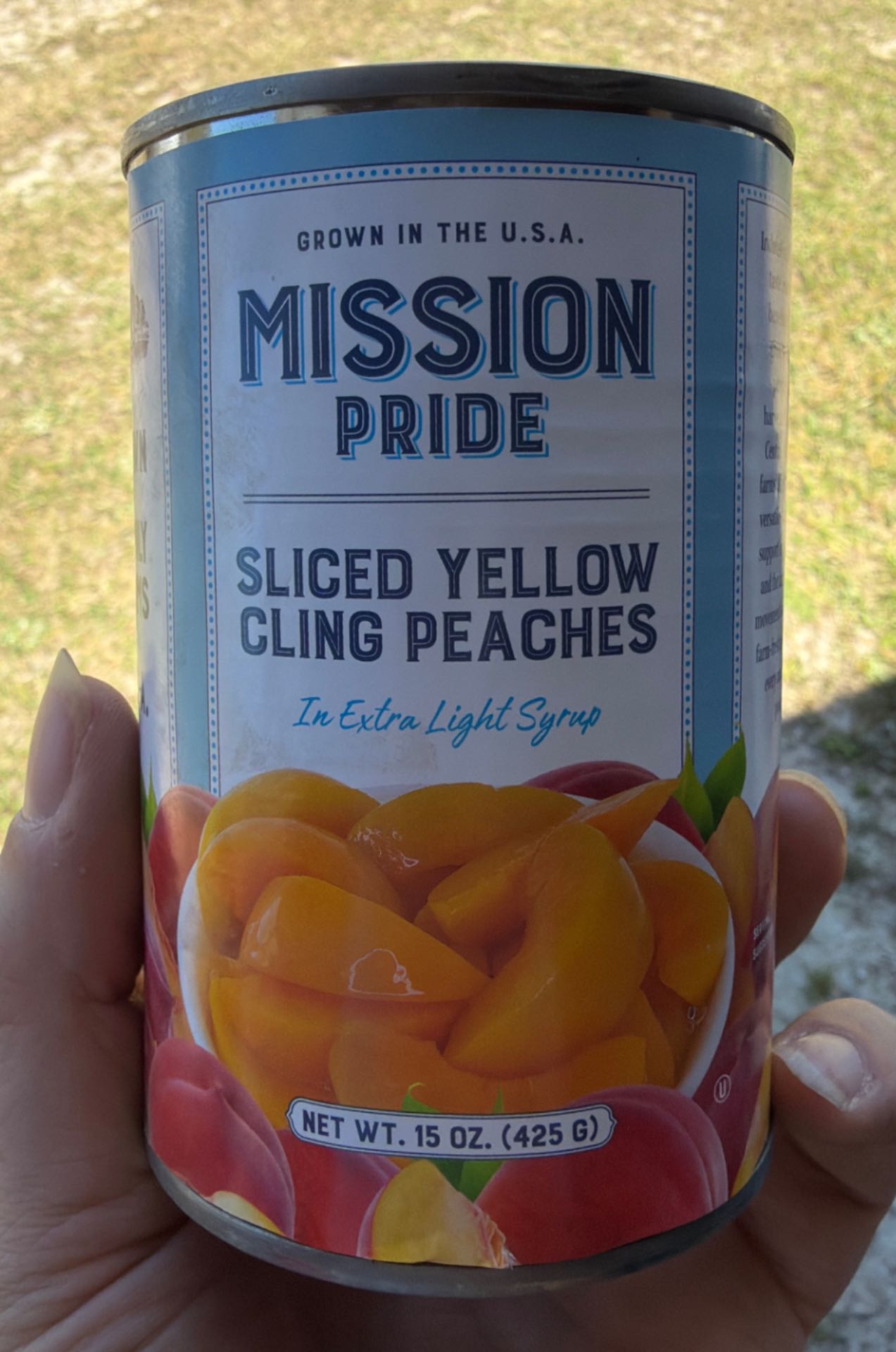 Sliced Yellow Cling Peaches