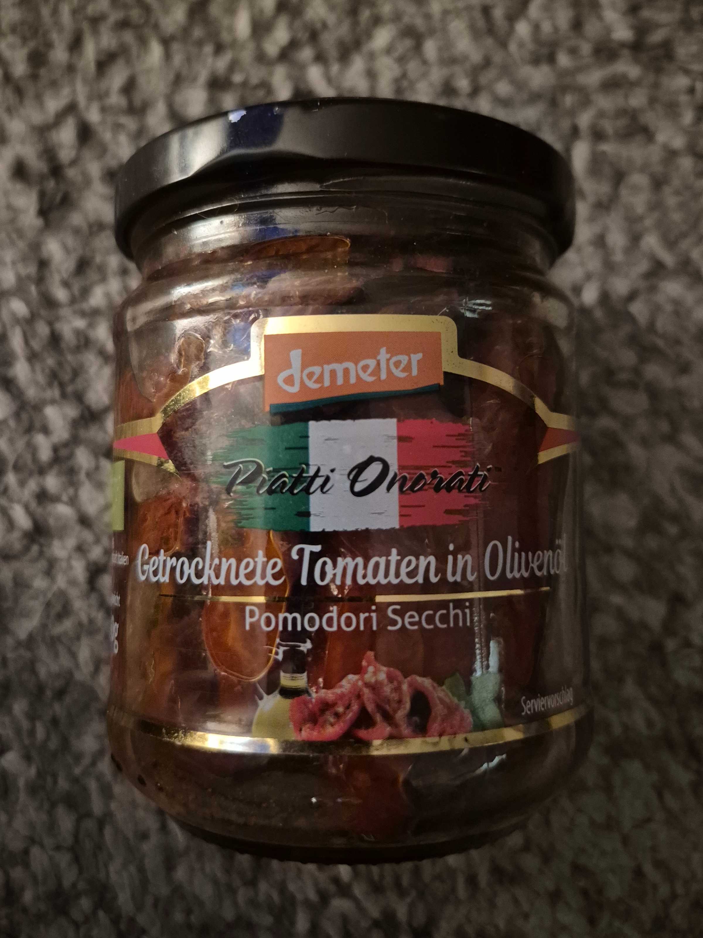 Getrocknete Tomaten in Olivenöl
