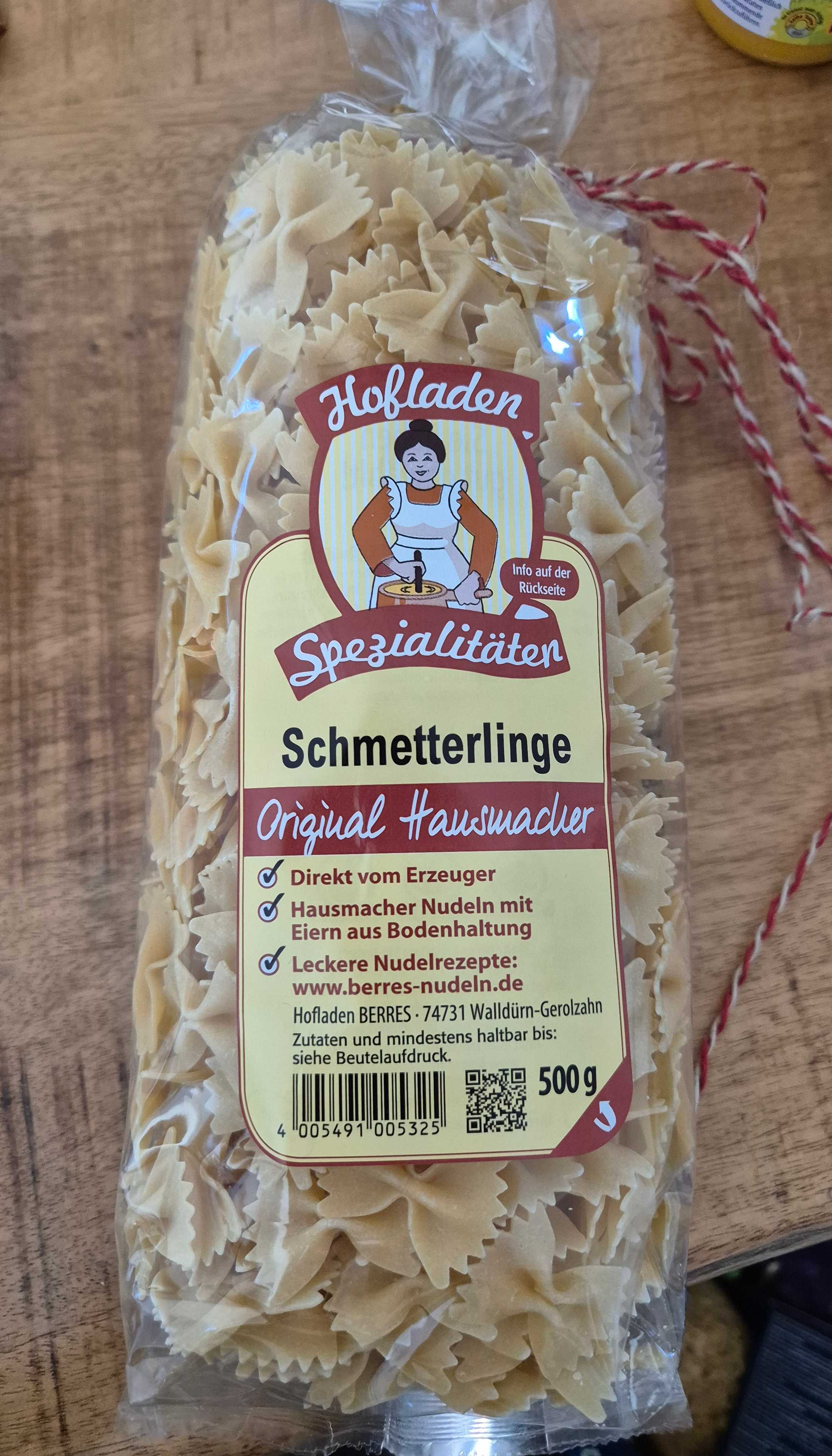 Schmetterlinge Nudeln