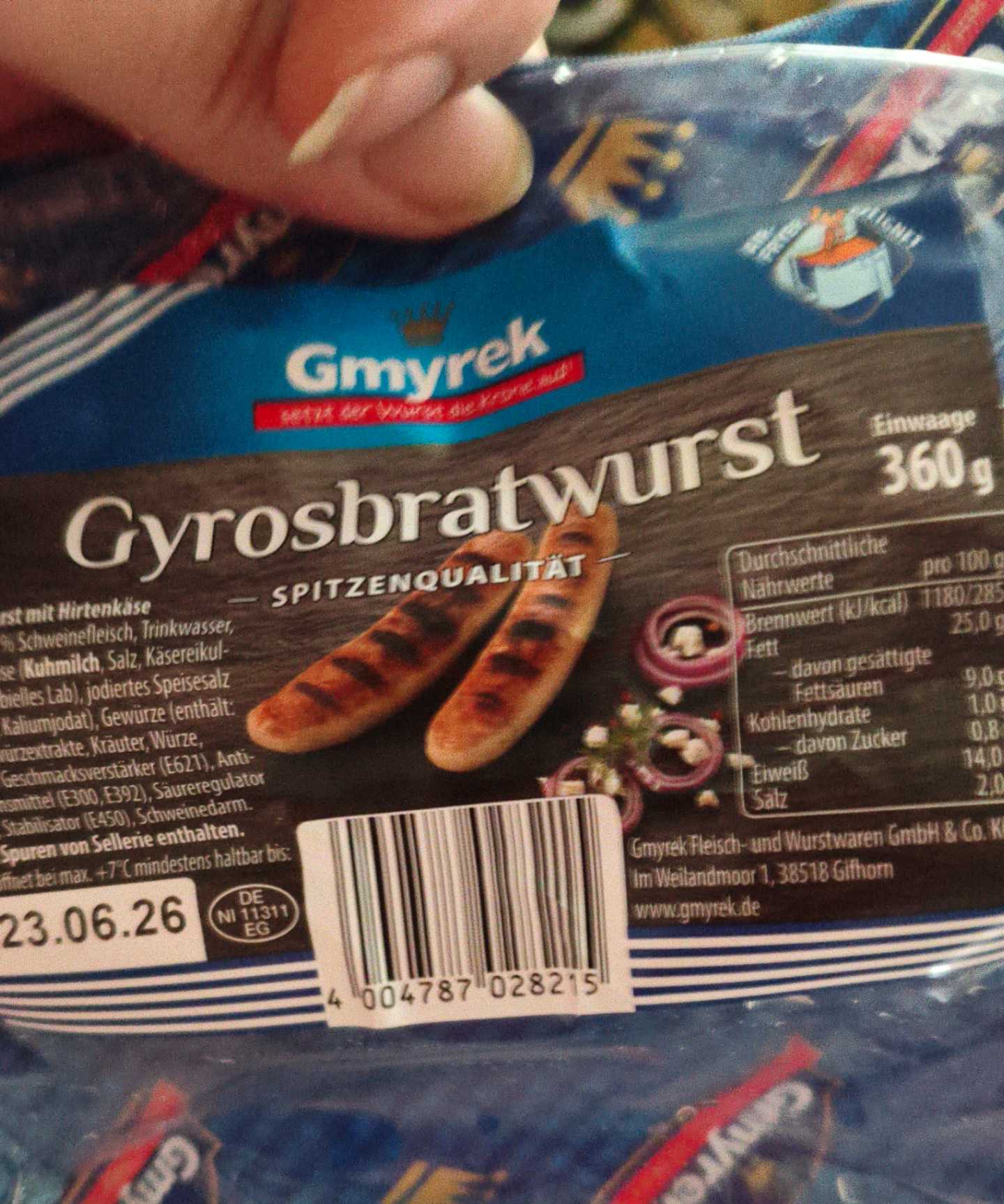 Gyros Bratwurst