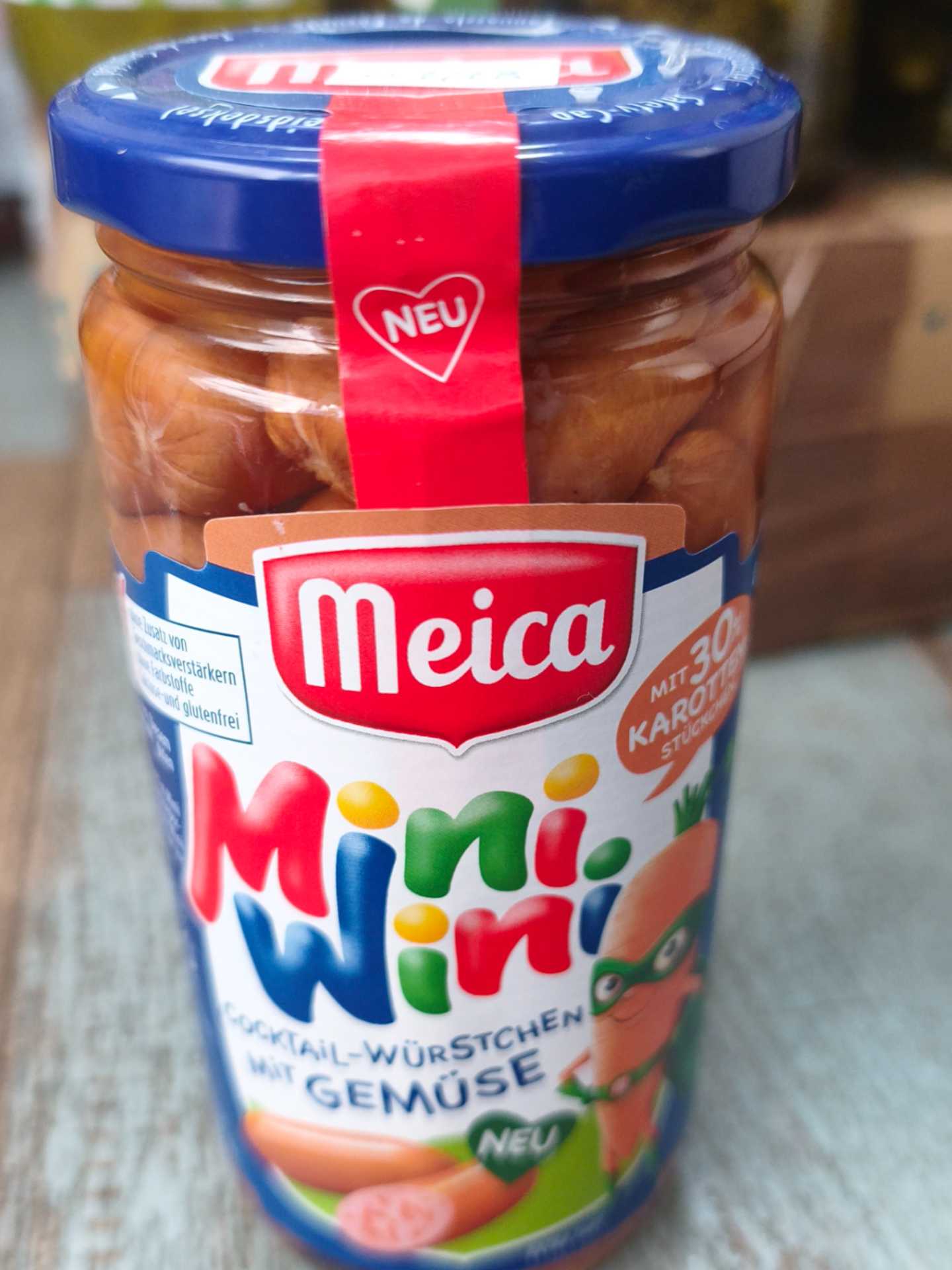 Mini wini mit Gemüse