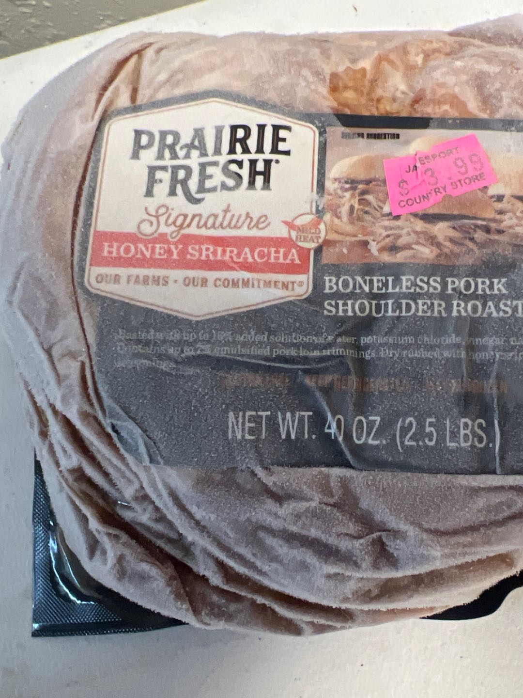 Honey sriracha pork shoulder