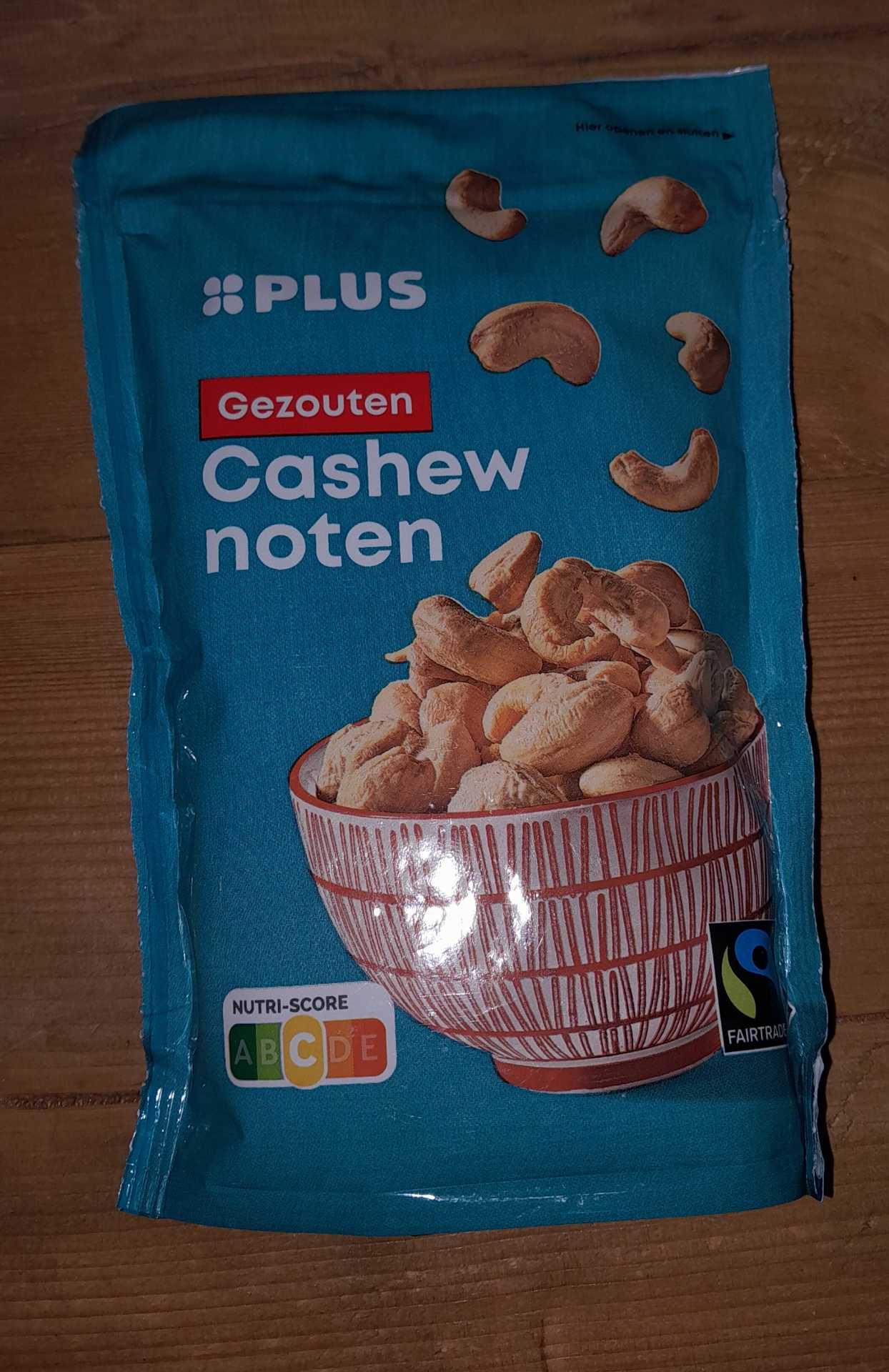 Gezouten cashewnoten