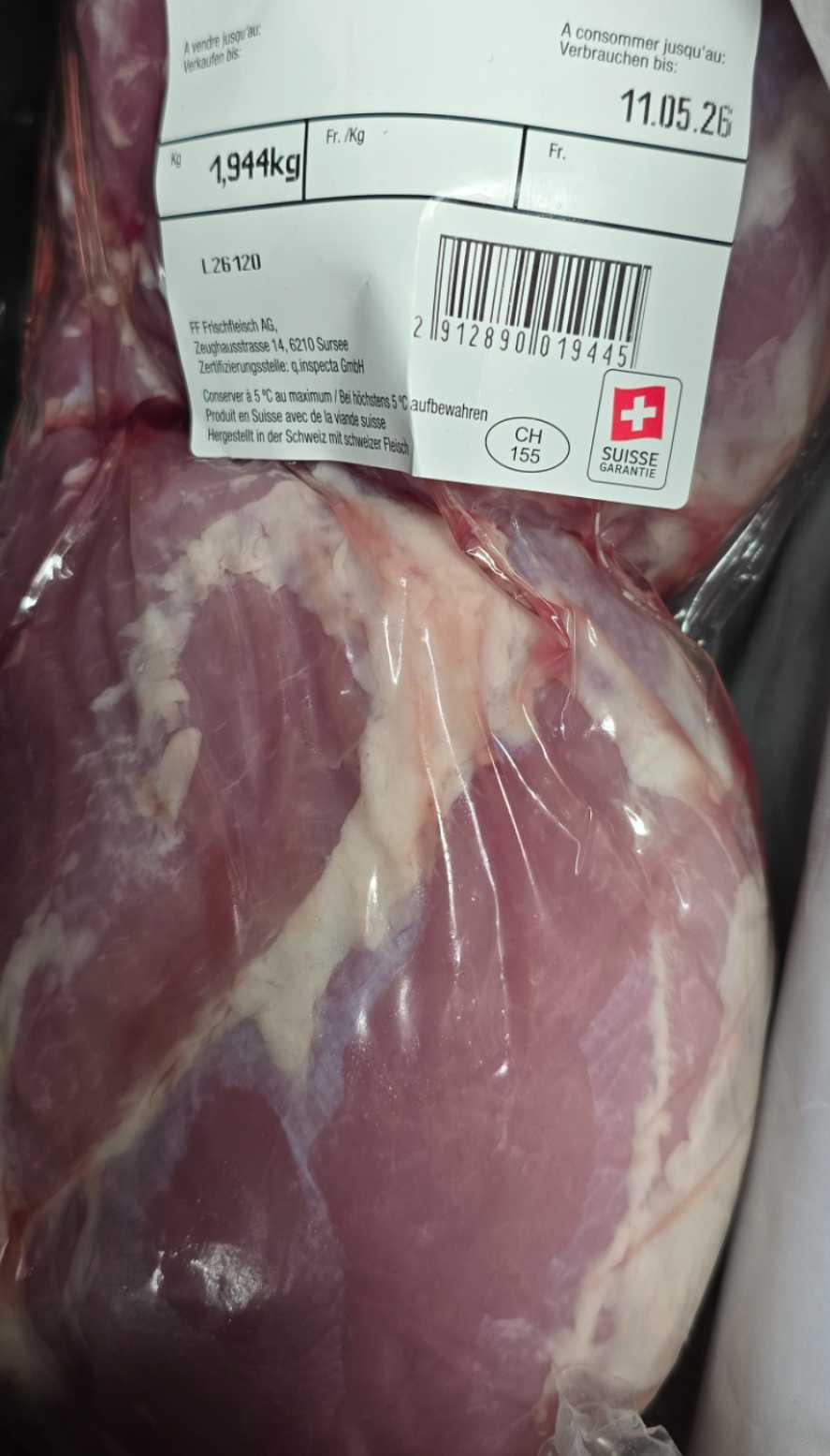 Noix ronde de porc