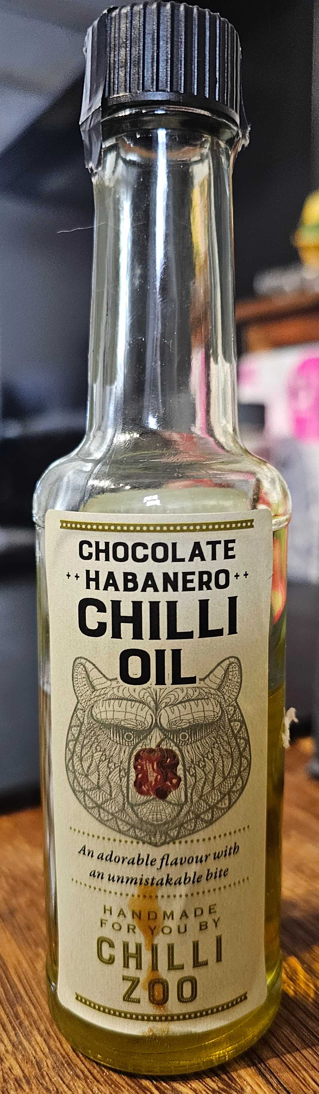 Chocolate habanero chilli oil