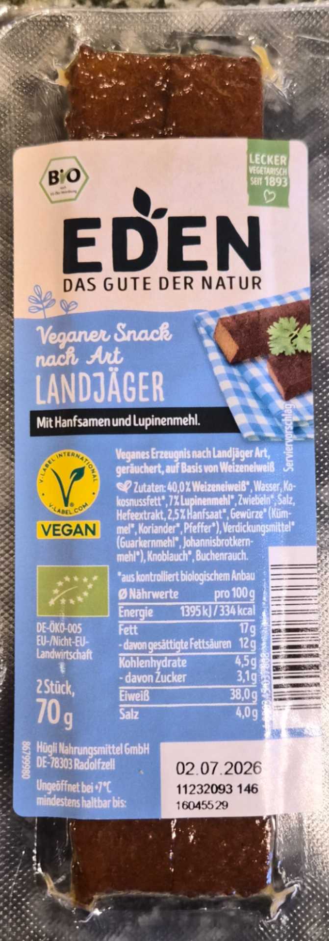 Veganer Landjäger