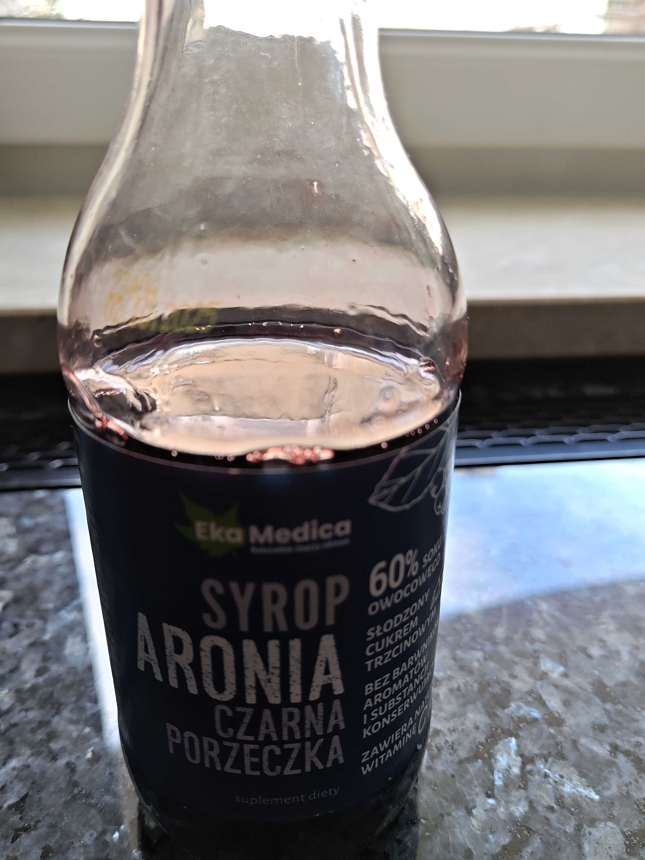 Syrop aronia czarna porzeczka