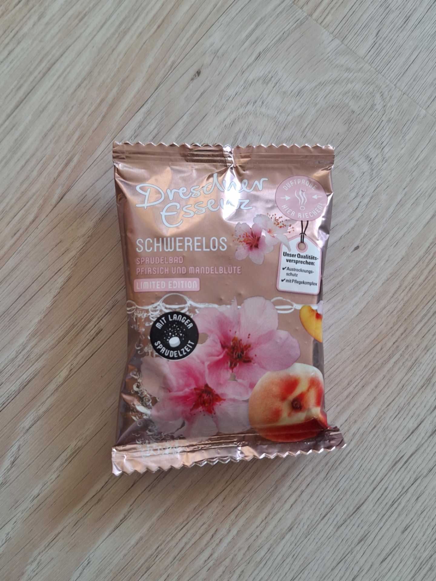 Schwerelos Spudelbad Pfirsich und Mandelblüte