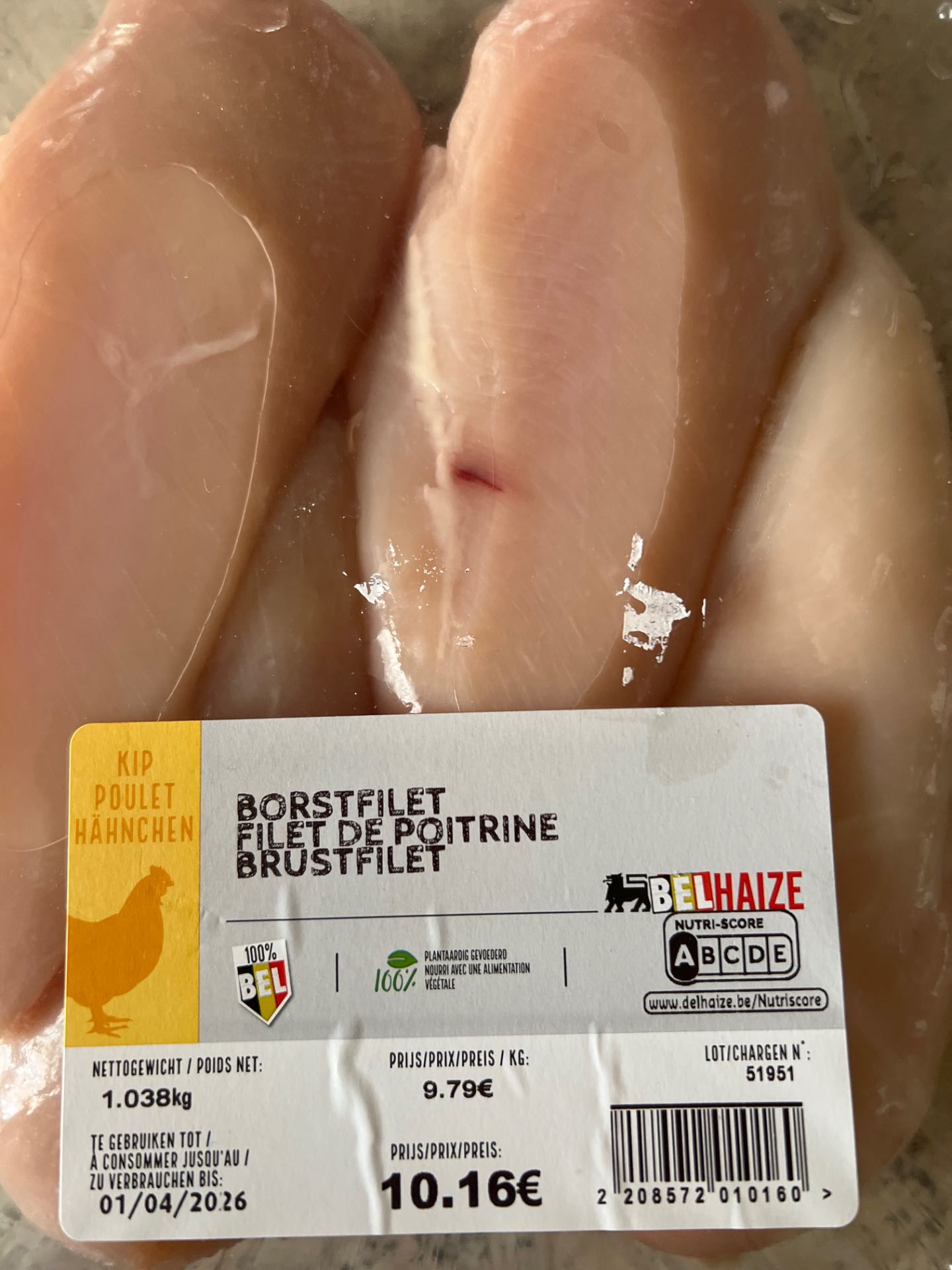 Kippenborstfilet