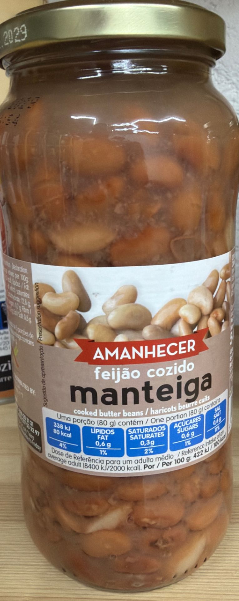 Feijao cozido Manteiga