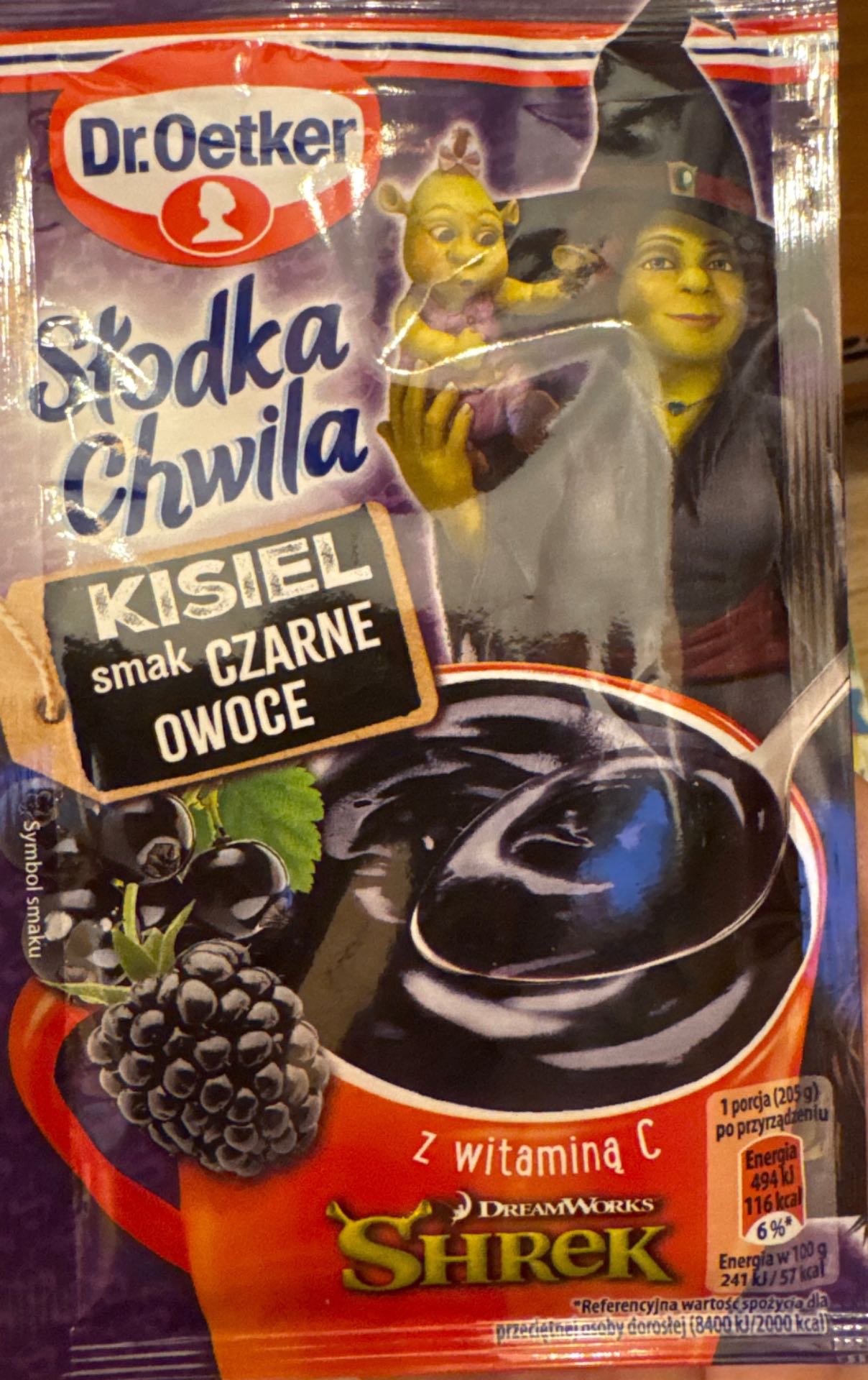 Kisiel czarne owoce