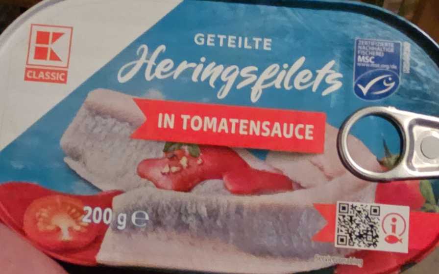 Heringsfilet in Tomatensauce