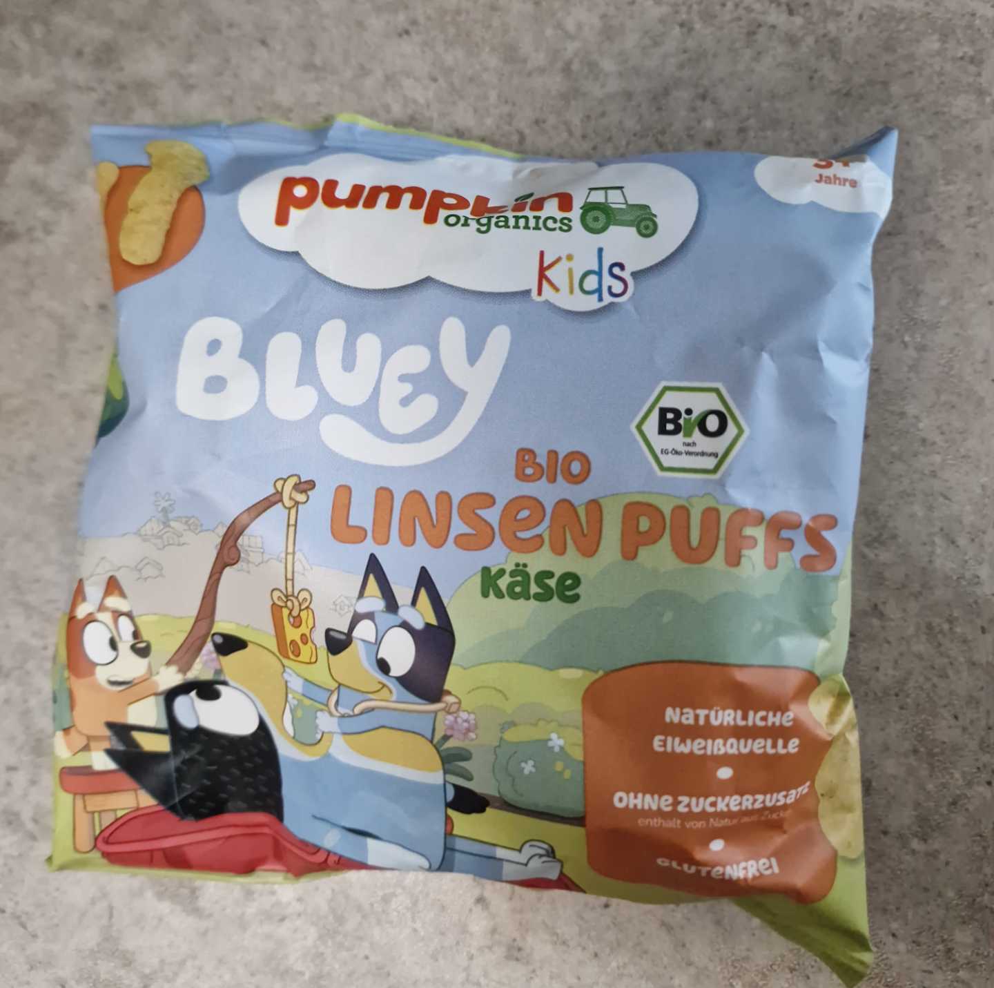 Bio Linsen Puffs mit Käse