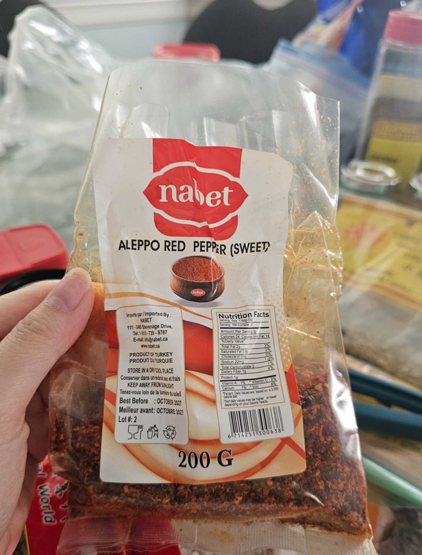 aleppo red pepper (sweet)