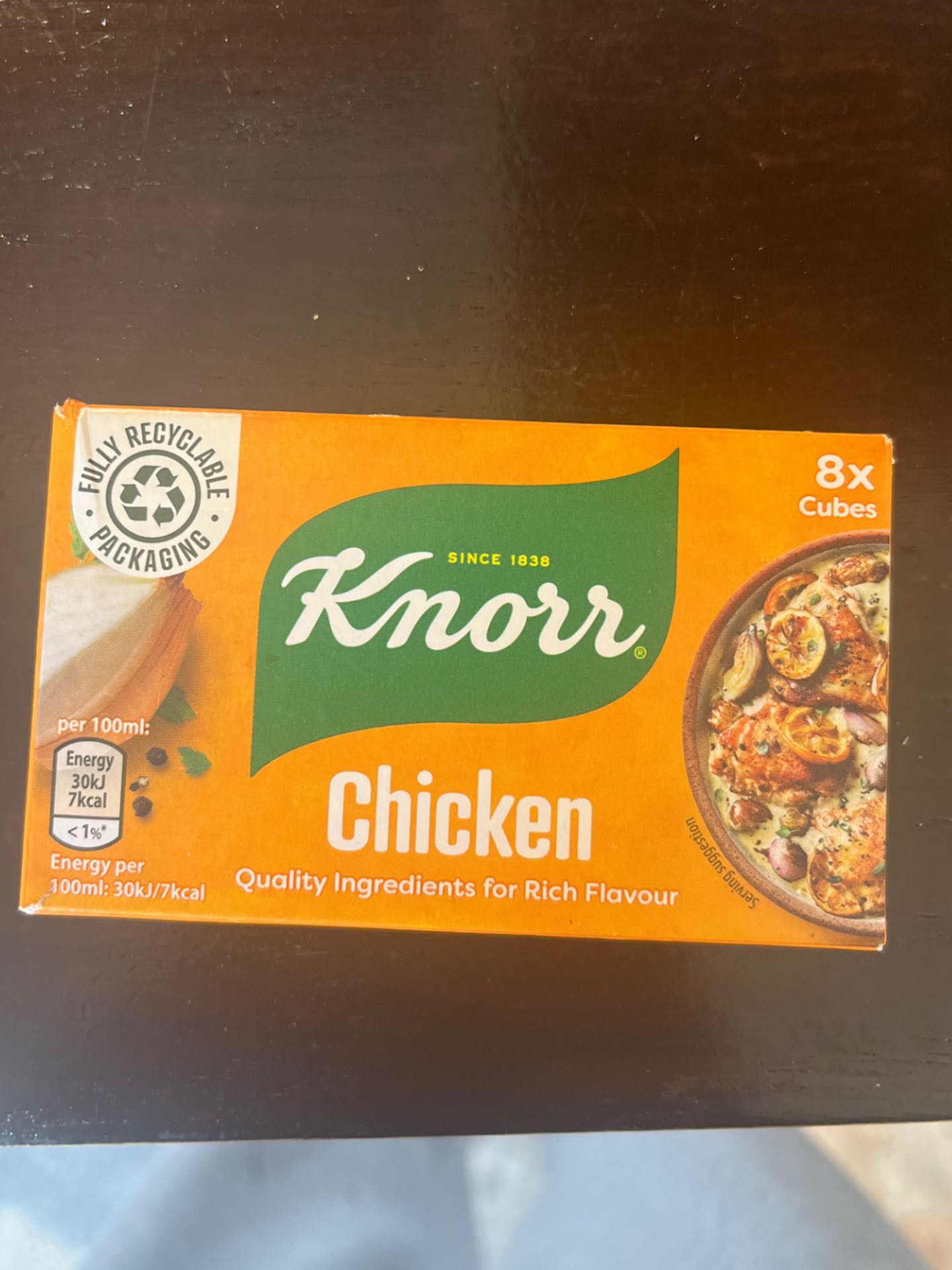 Chicken stock cubes x8