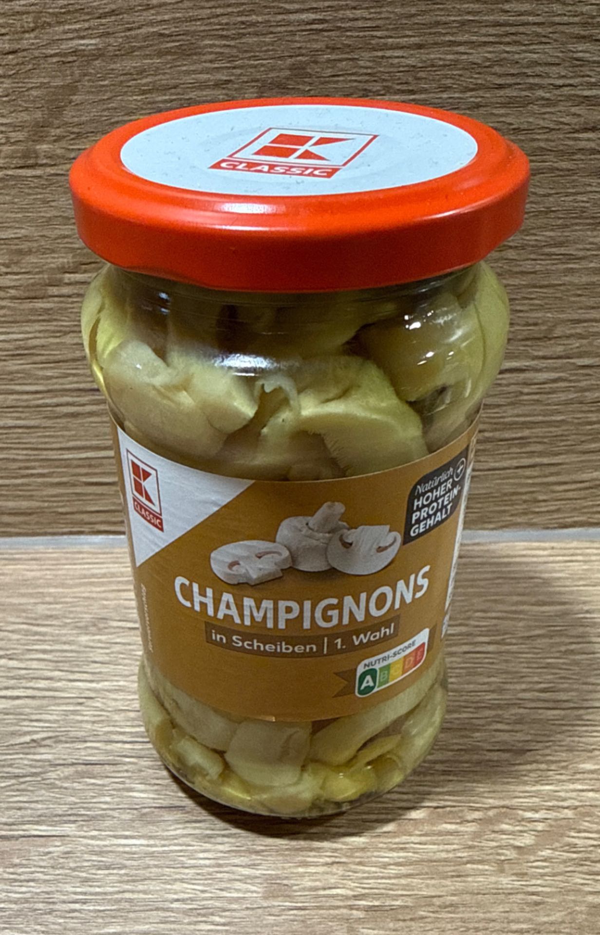 Champignons in Scheiben 1. Wahl
