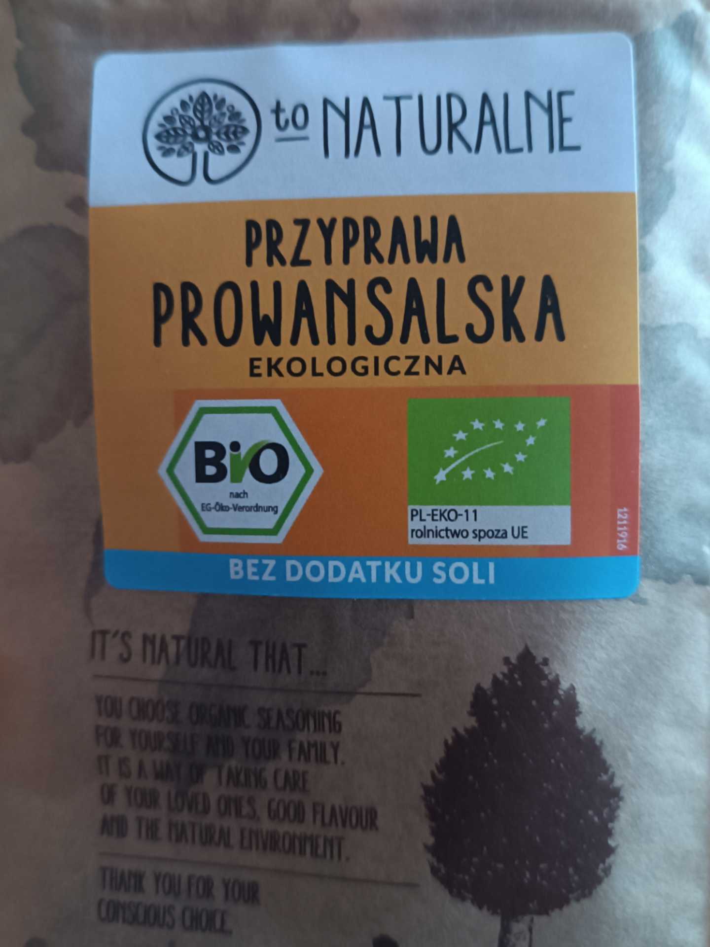 Przyprawa prowansalska ekologiczna