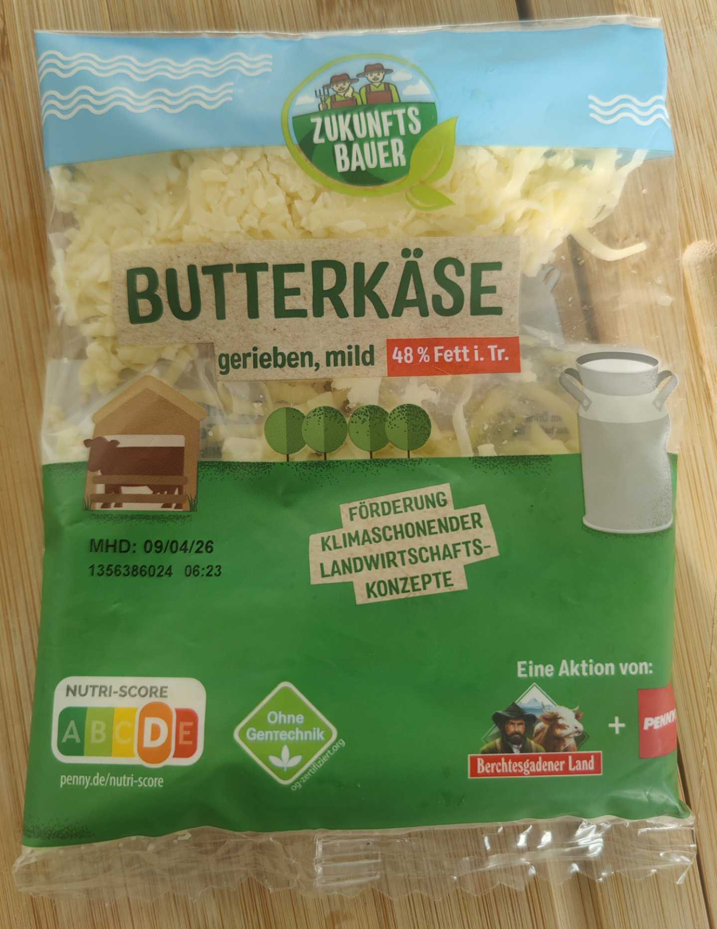 Butterkäse gerieben, mild