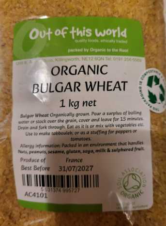Organic Bulgar Wheat