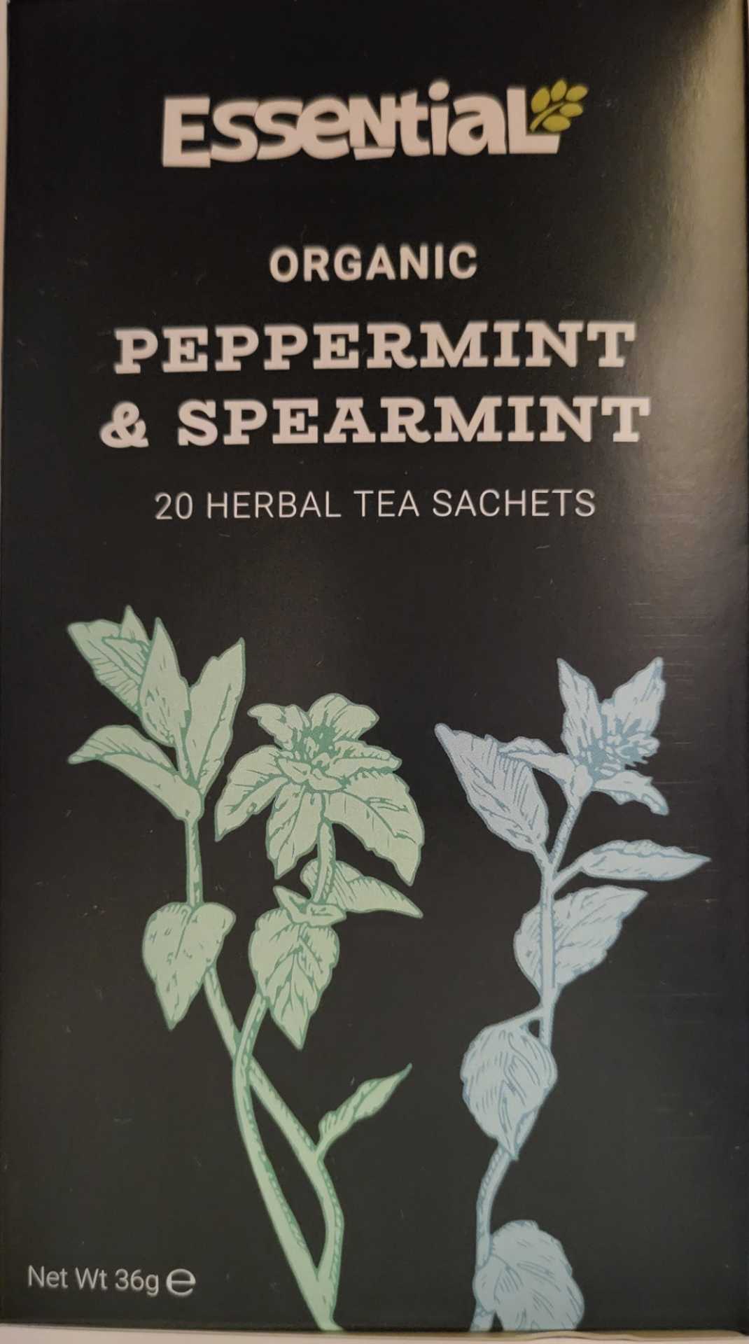 Organic Peppermint & Spearmint Tea Sachets