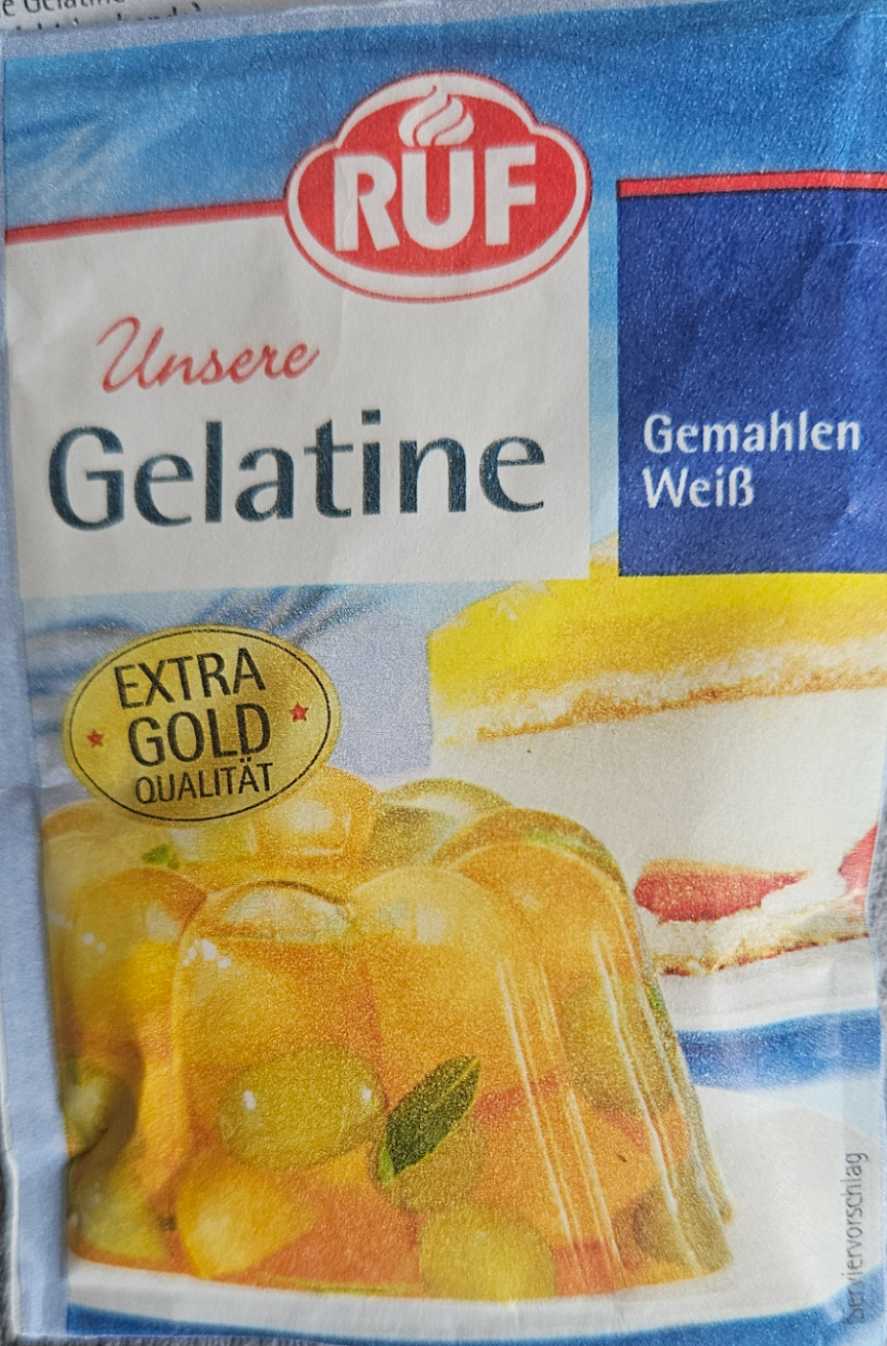 Gelatine gemahlen, weiß