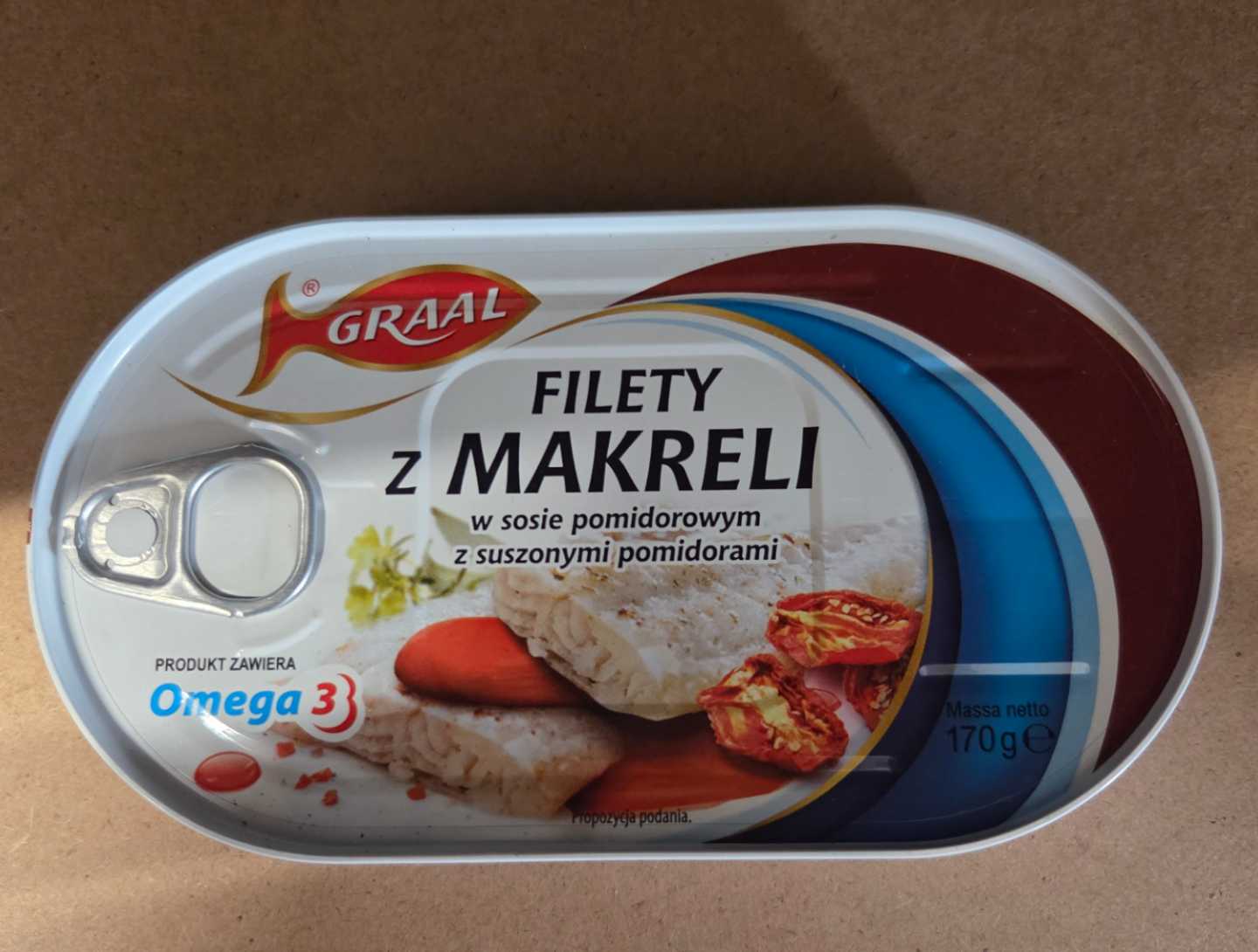 Filety z makreli w sosie pomidorowym z suszonymi pomidorami