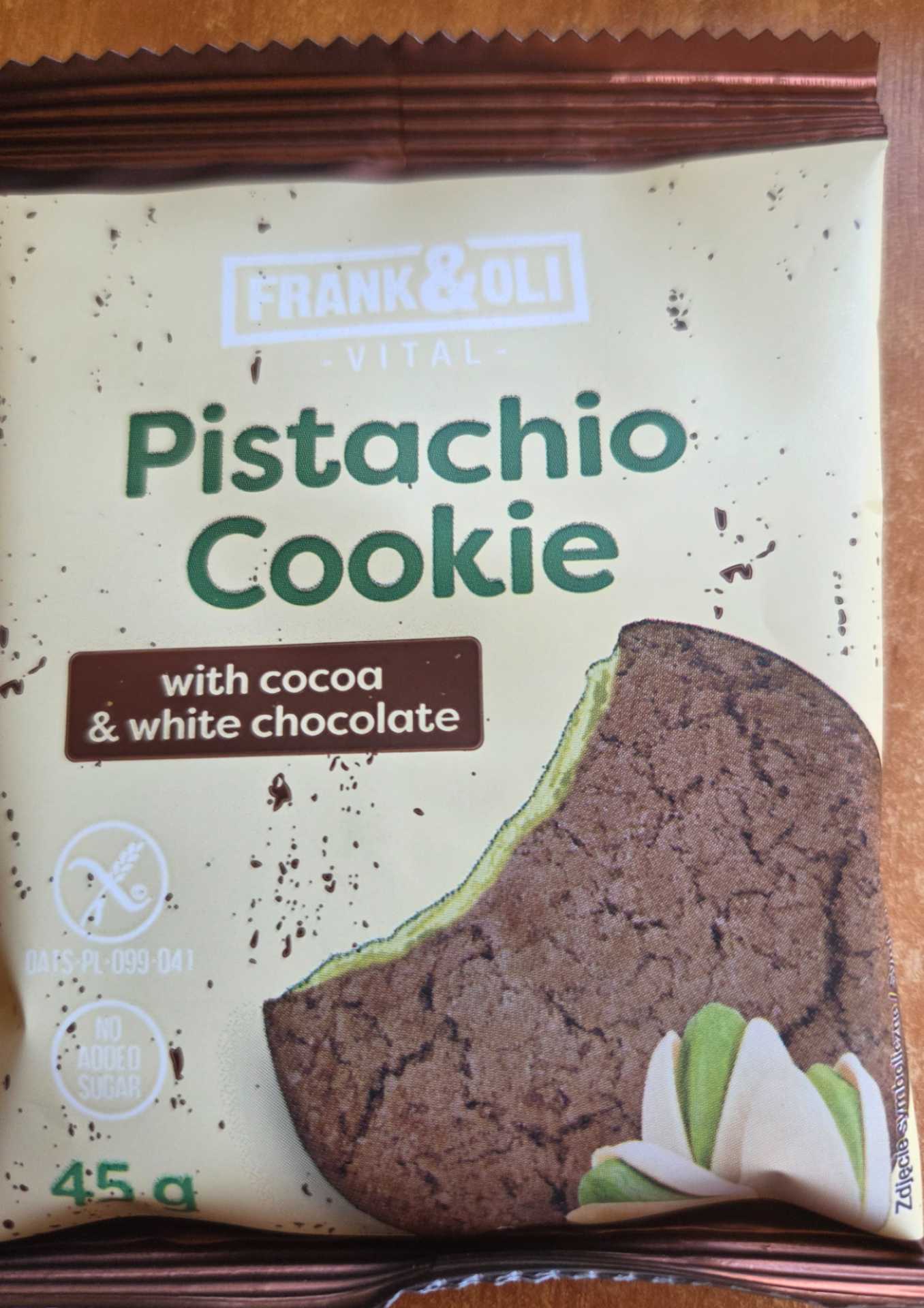 Ciastko kakaowe z nadzieniem pistacjowym