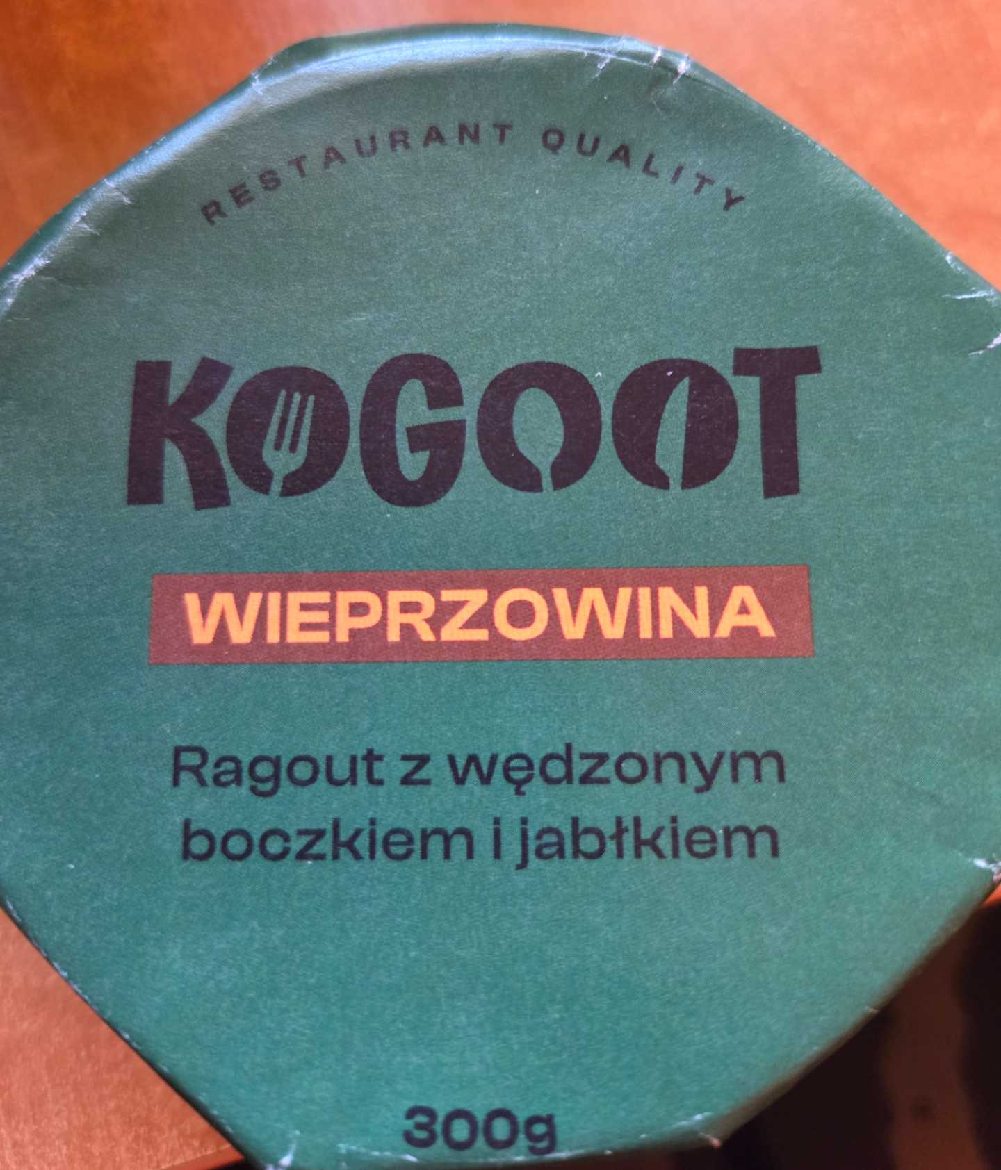 Ragout z wędzonym boczkiem i jabłkiem