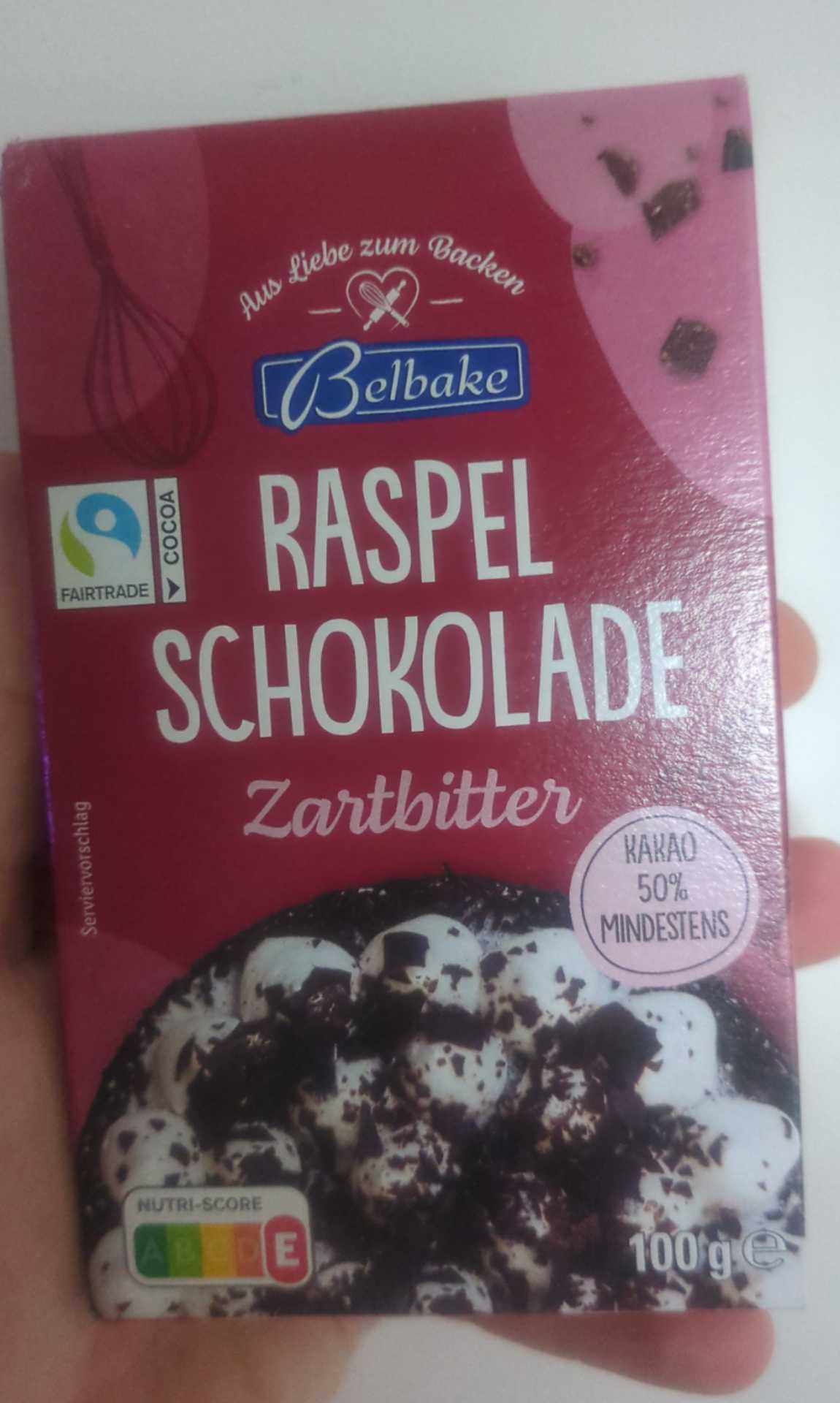 Raspelschokolade Zartbitter