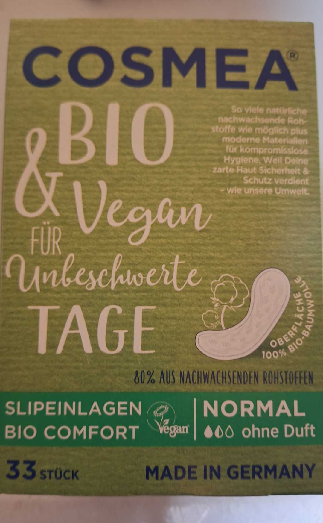 Bio & Vegan Slipeinlagen