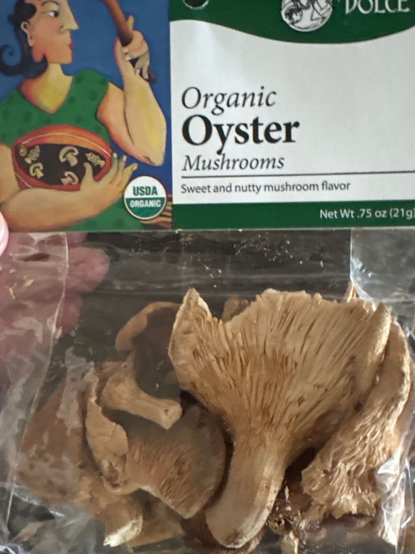 Organic Dried Oyster Mushrooms