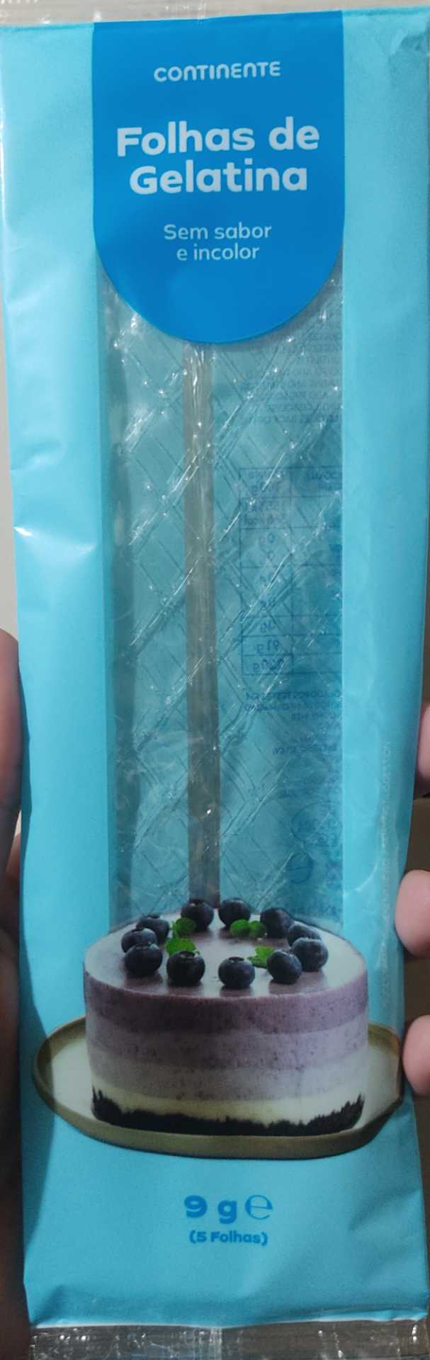 Folhas gelatina