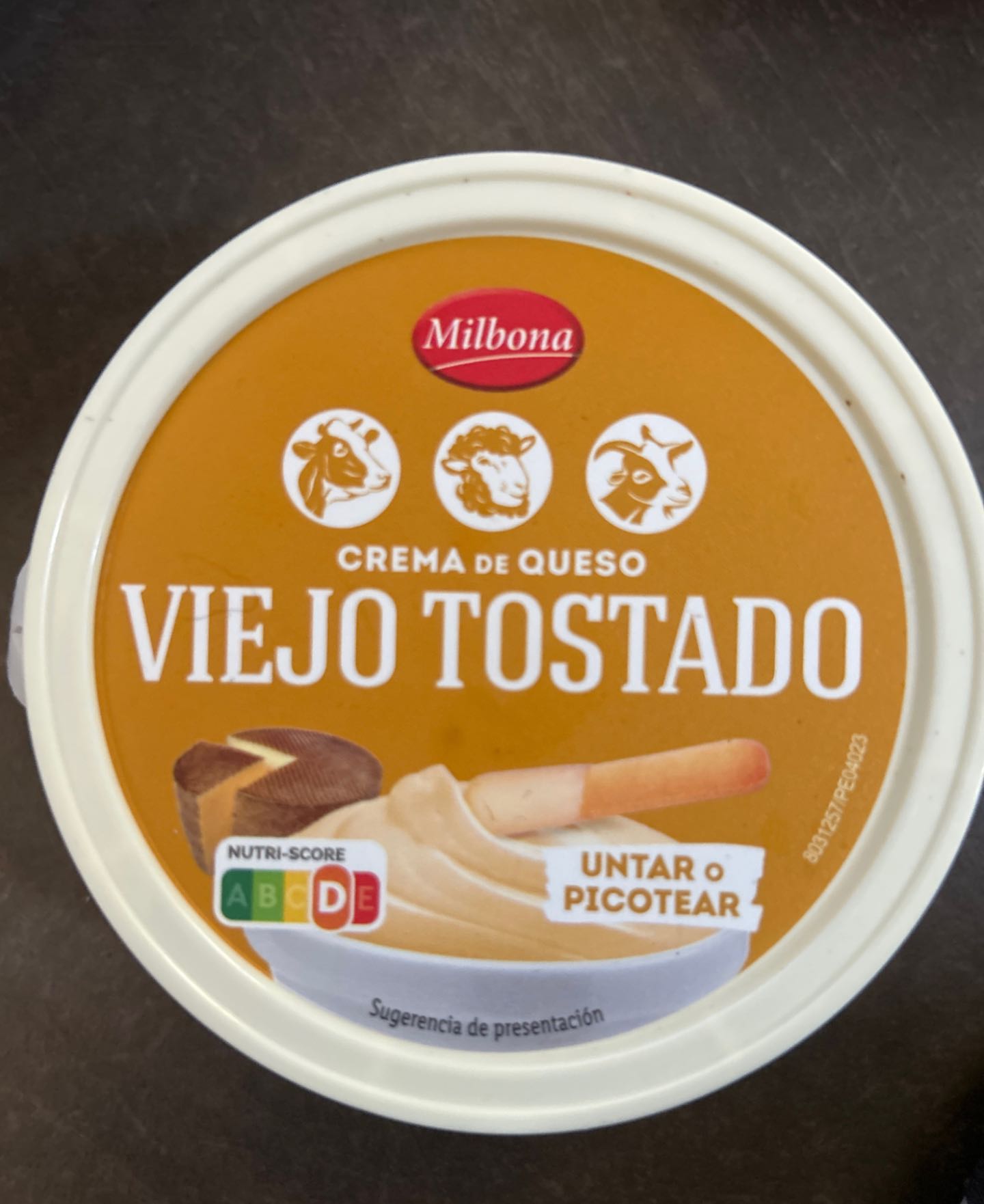 Crema de queso Viejo tostado