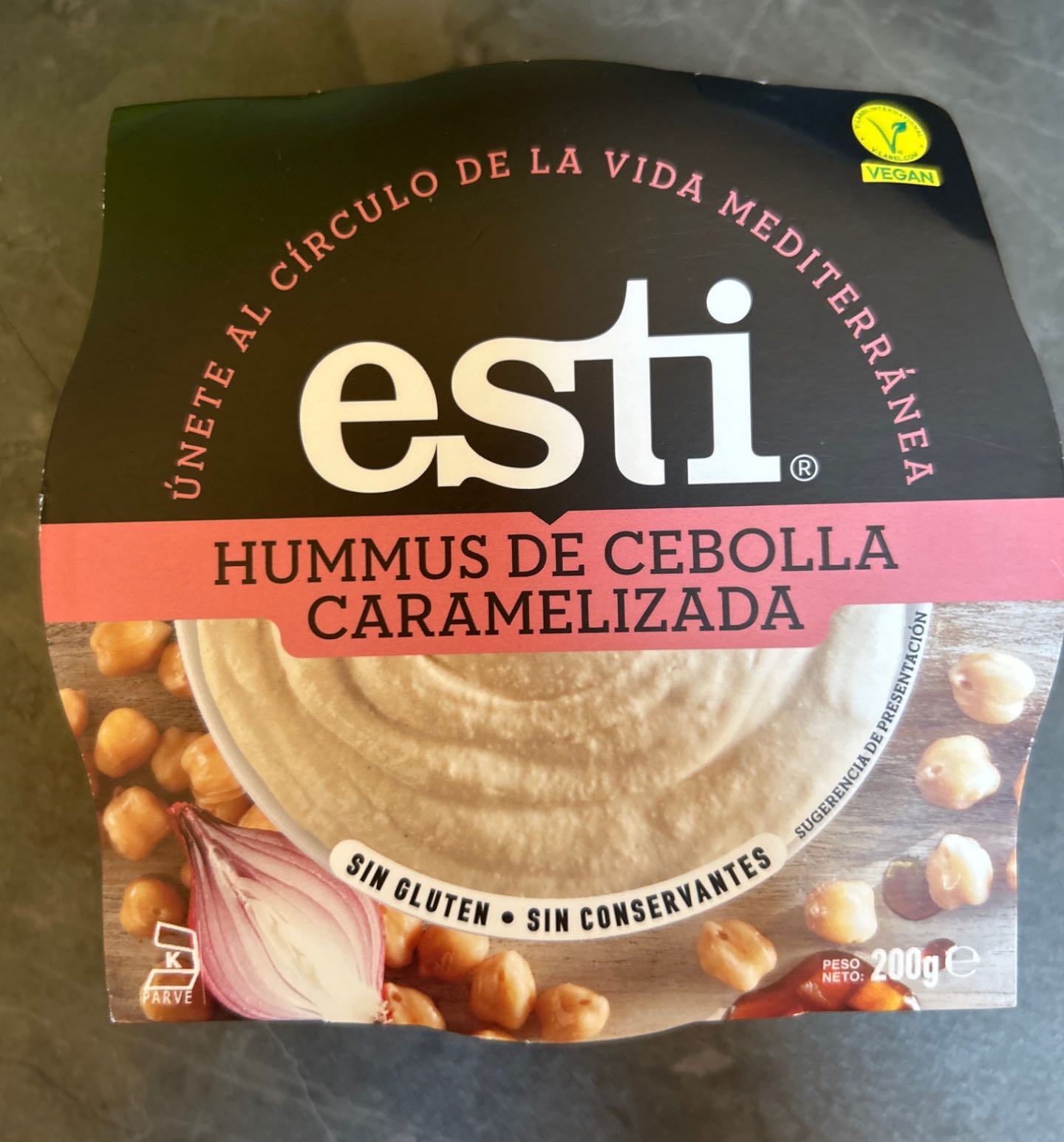 Humus de cebolla caramelizada