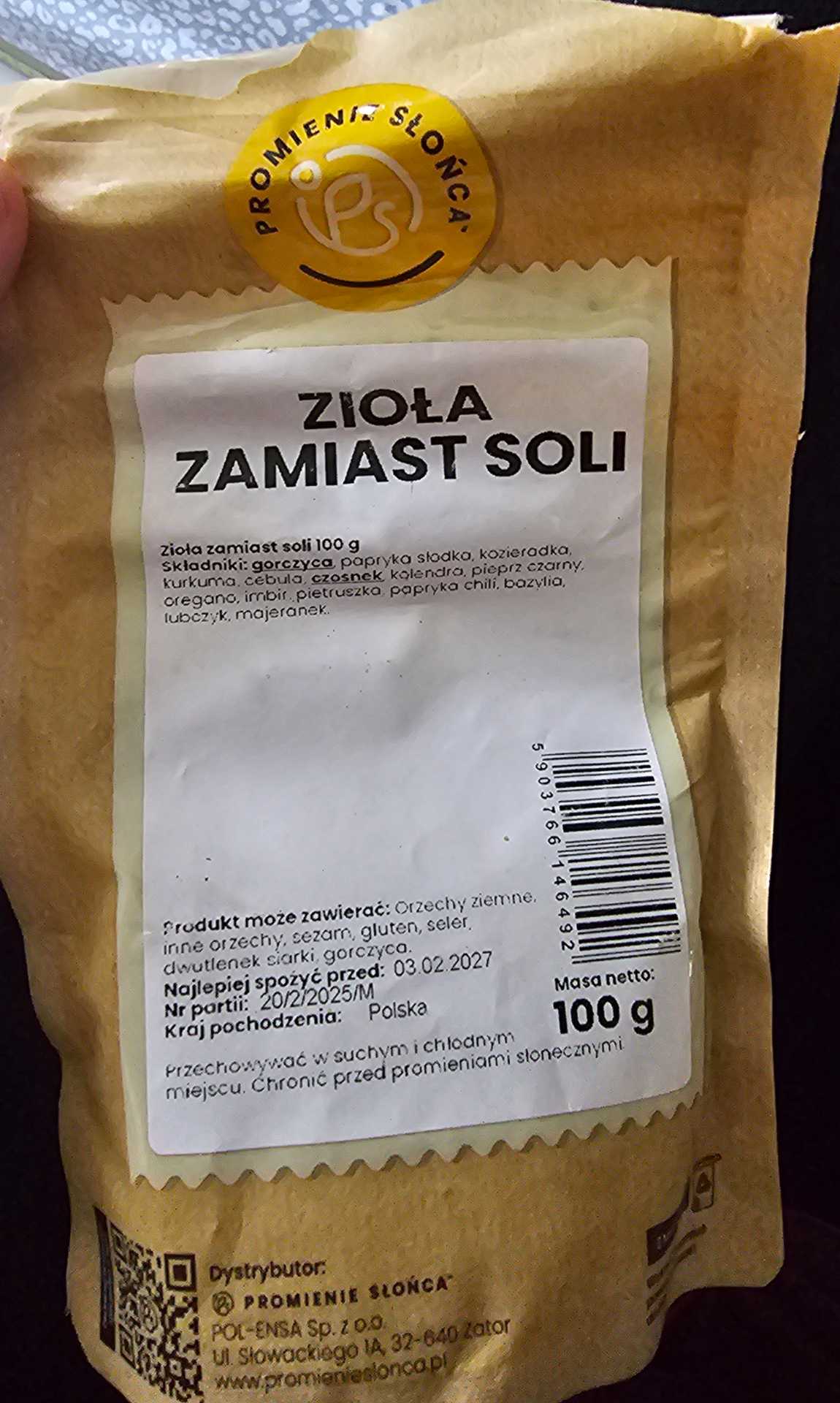 Zioła zamiast soli