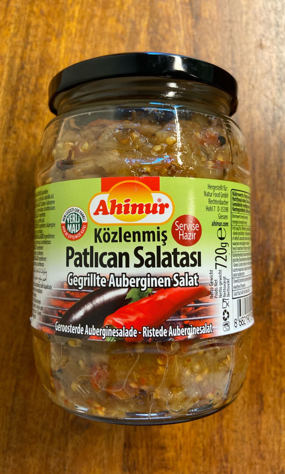 Gegrillte Auberginen Salat