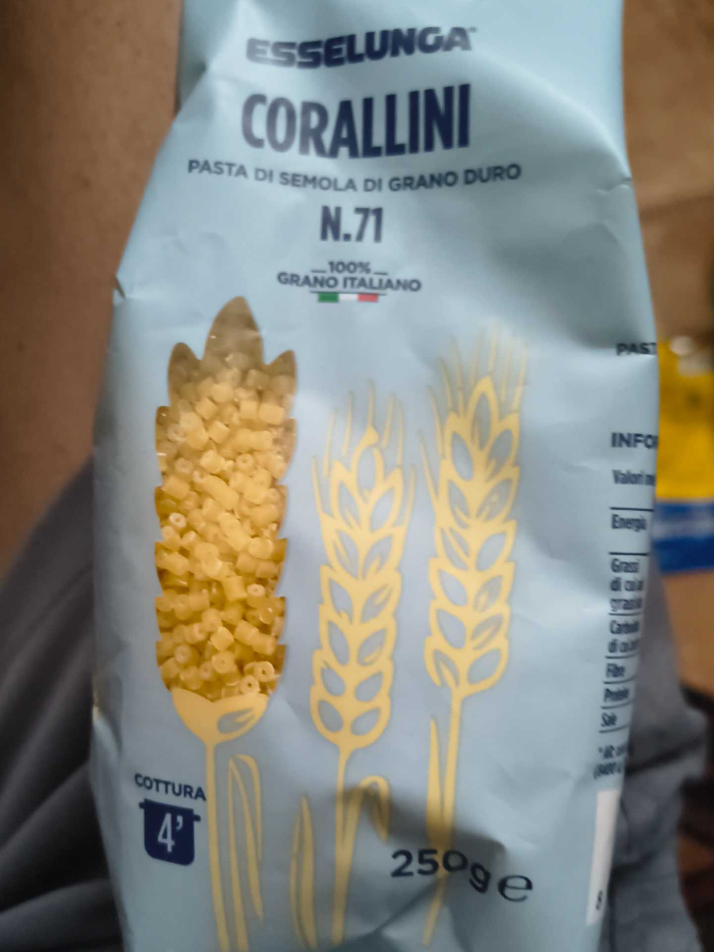 Pasta semola Corallini
