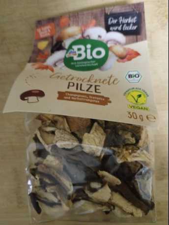 Getrocknete Pilze