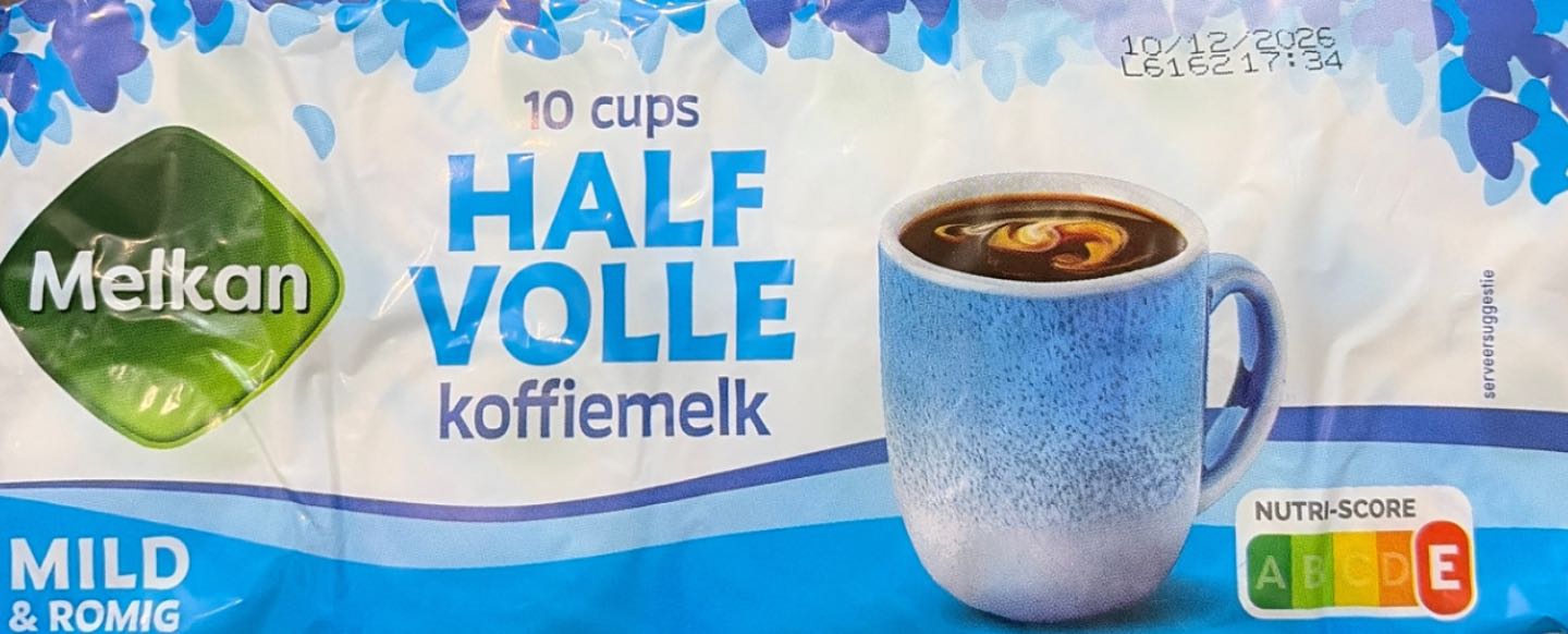 Koffiemelk cups halfvolle