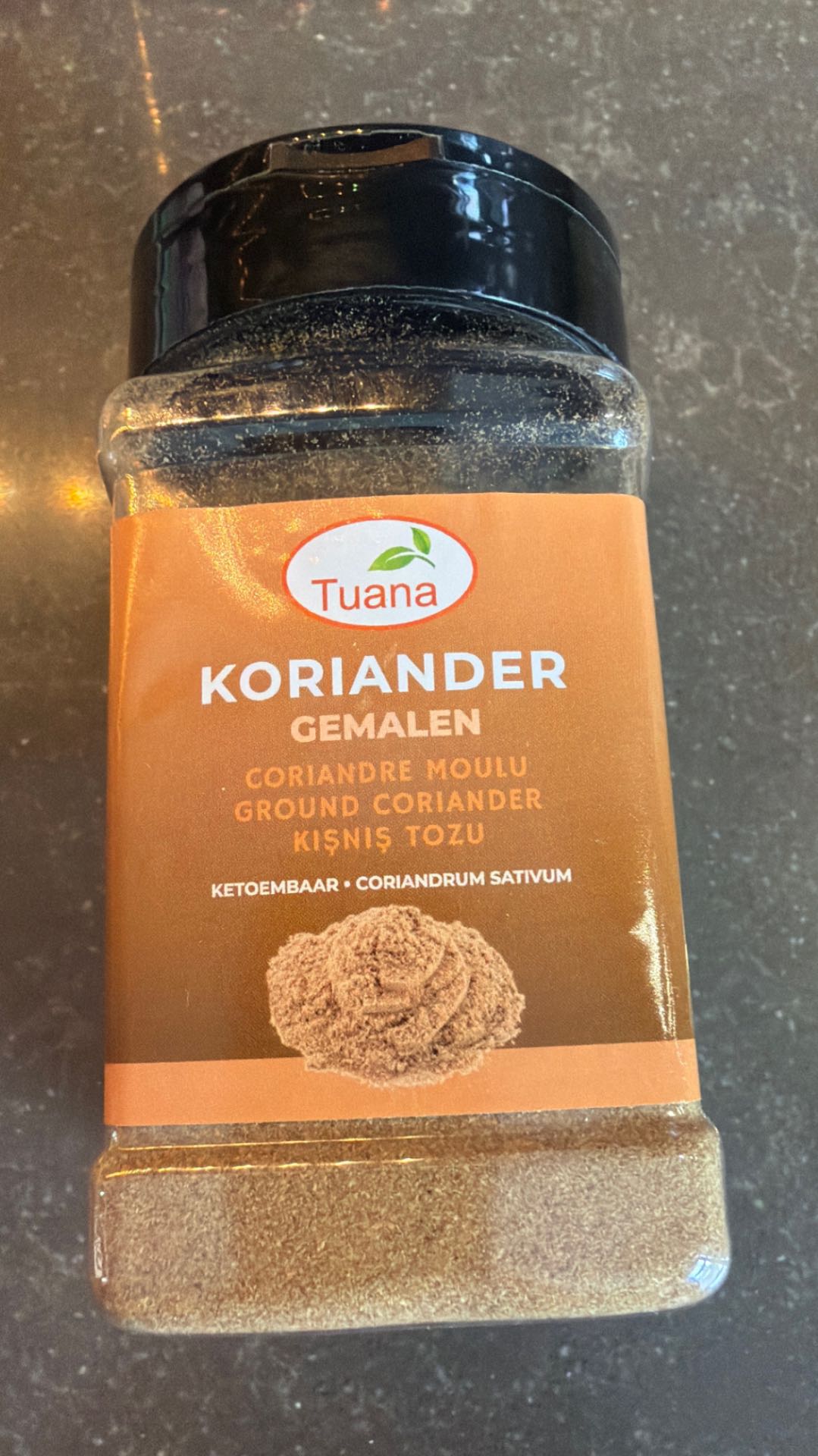 Koriander gemalen