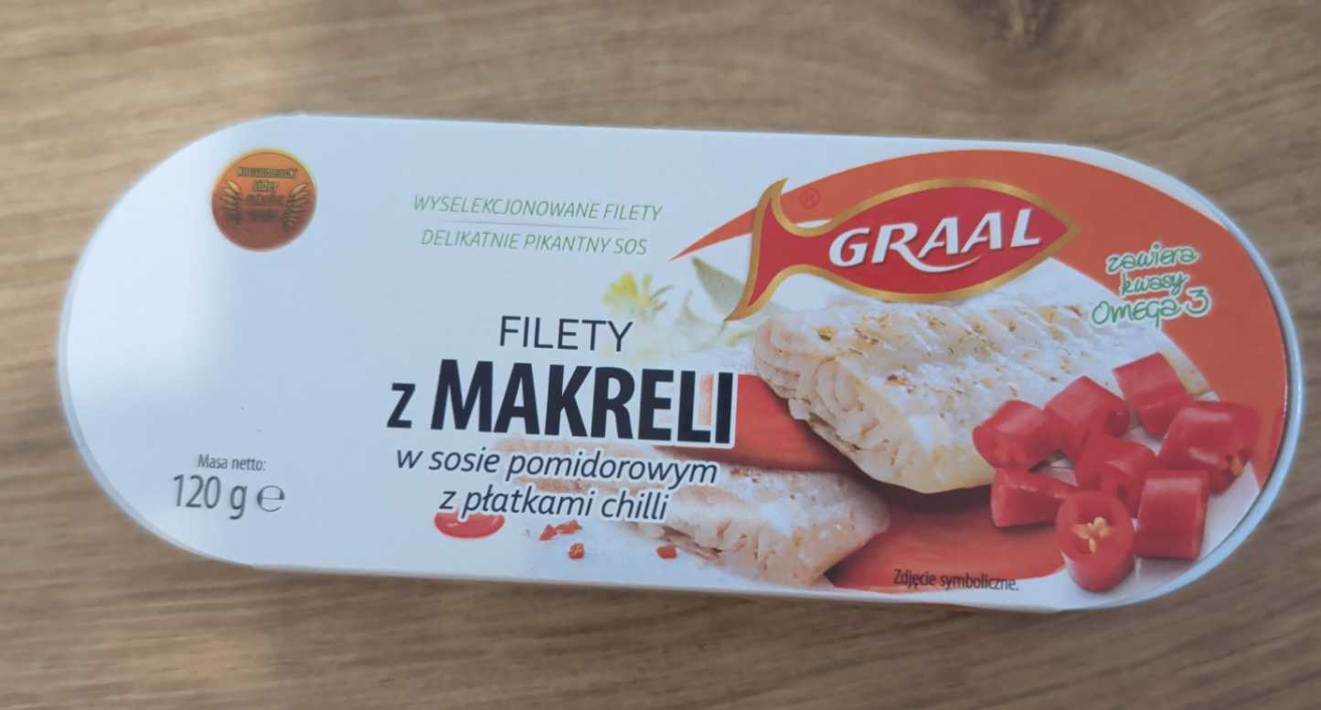 Filety z makreli z płatkami chilli