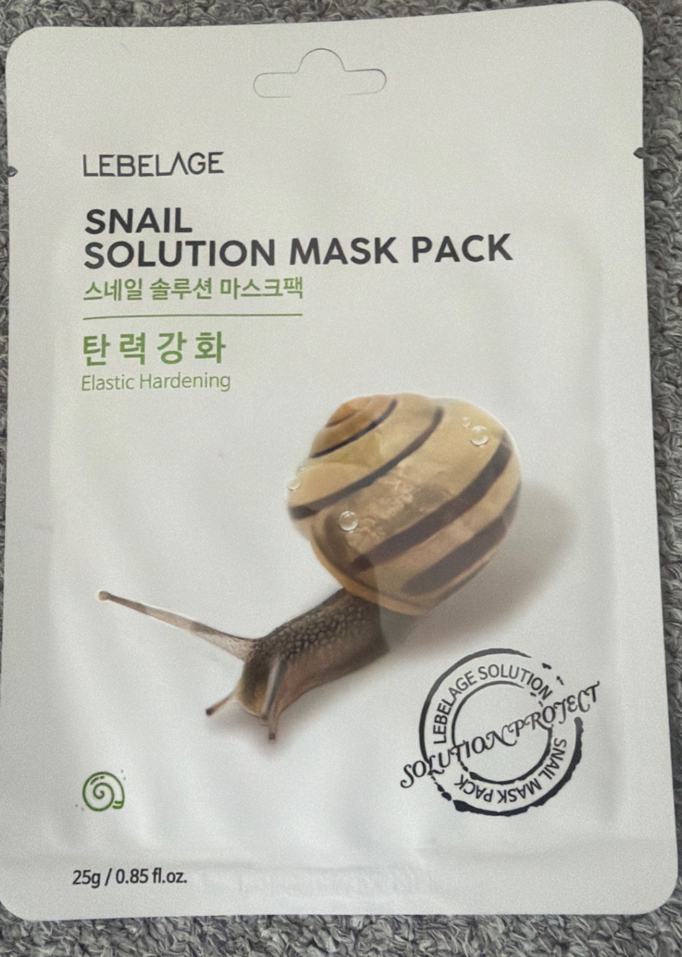 Gesichtsmaske Schnecken