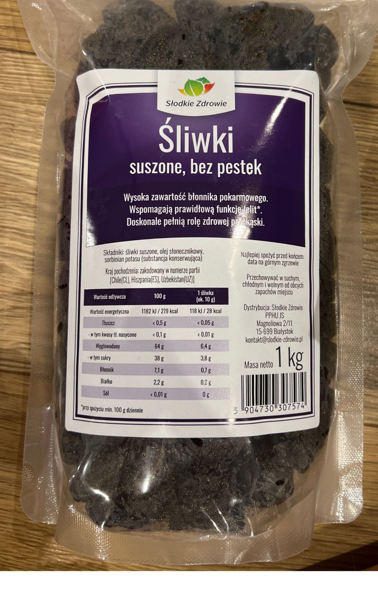 Śliwki suszone, bez pestek