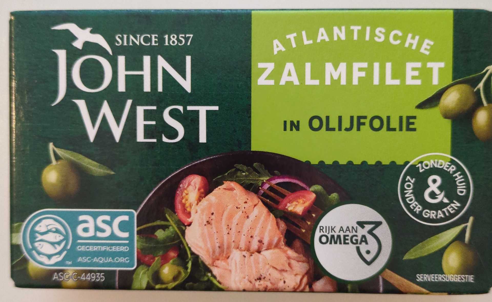 Atlantische zalmfilet in olijfolie