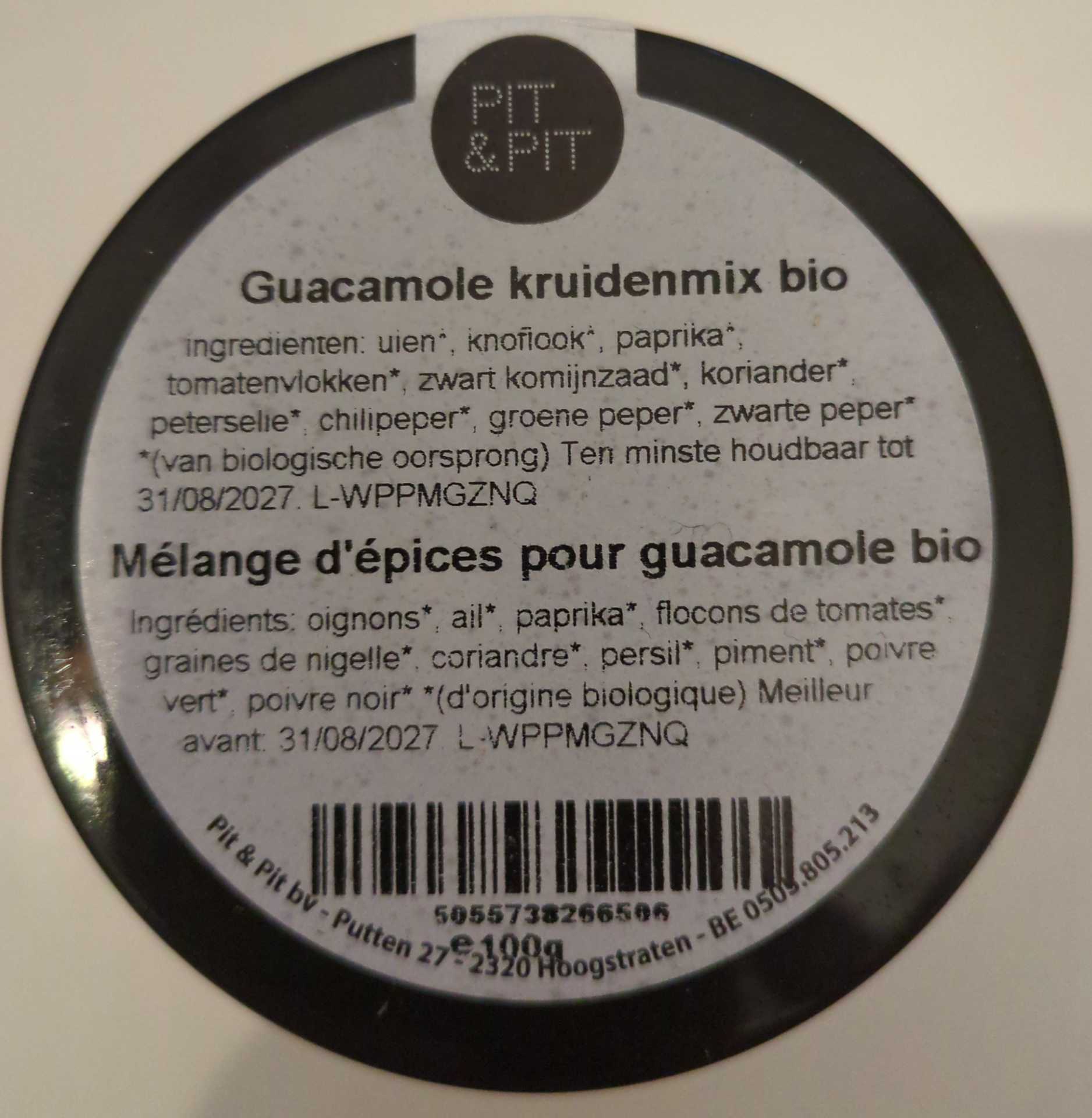 Guacamole kruidenmix bio