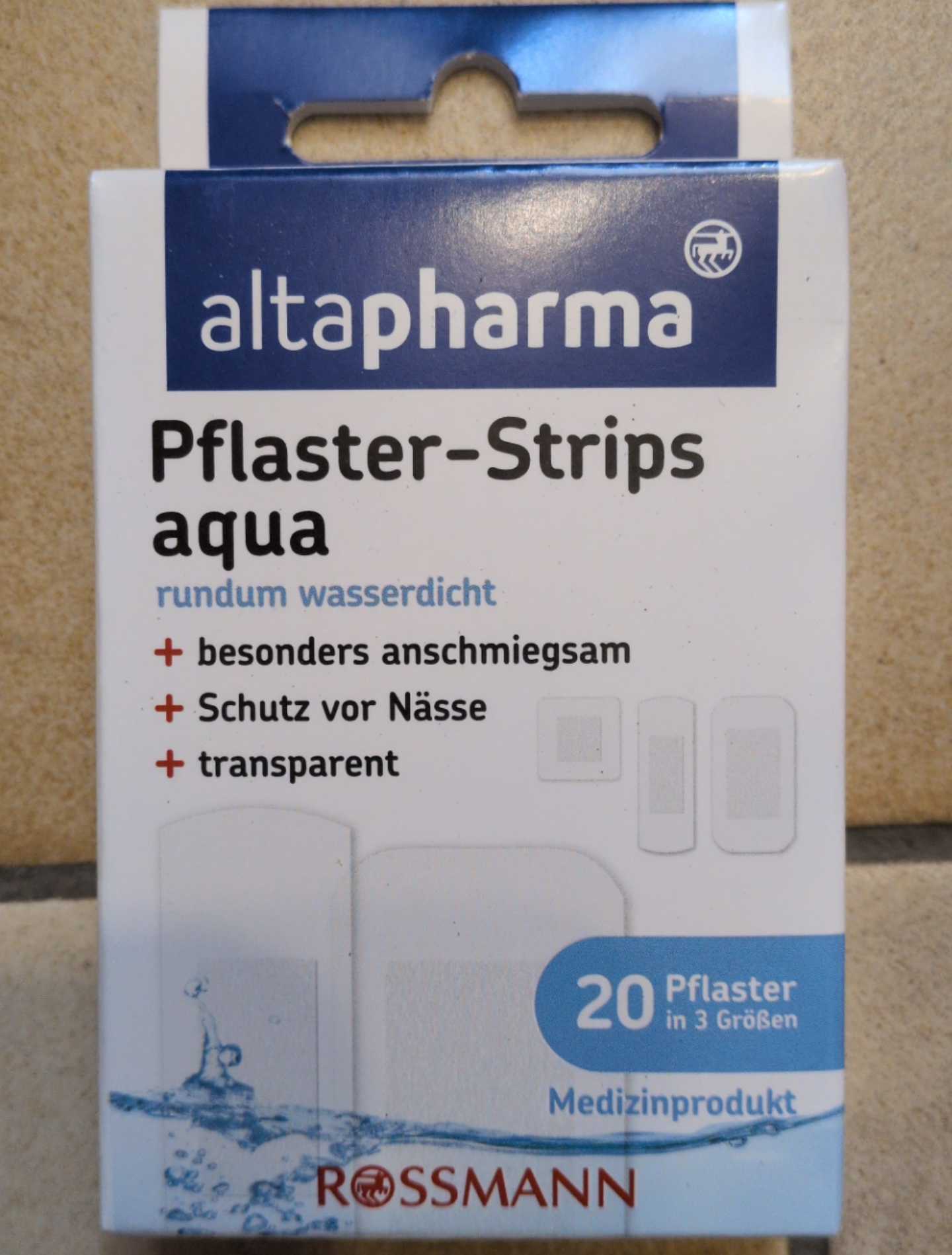 Pflaster-Strips aqua