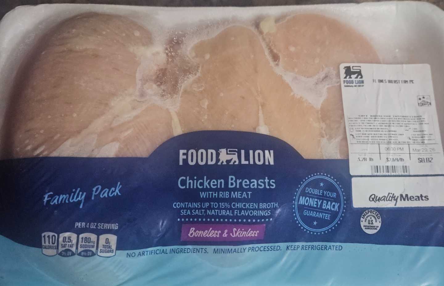Chicken Breasts skinless boneless