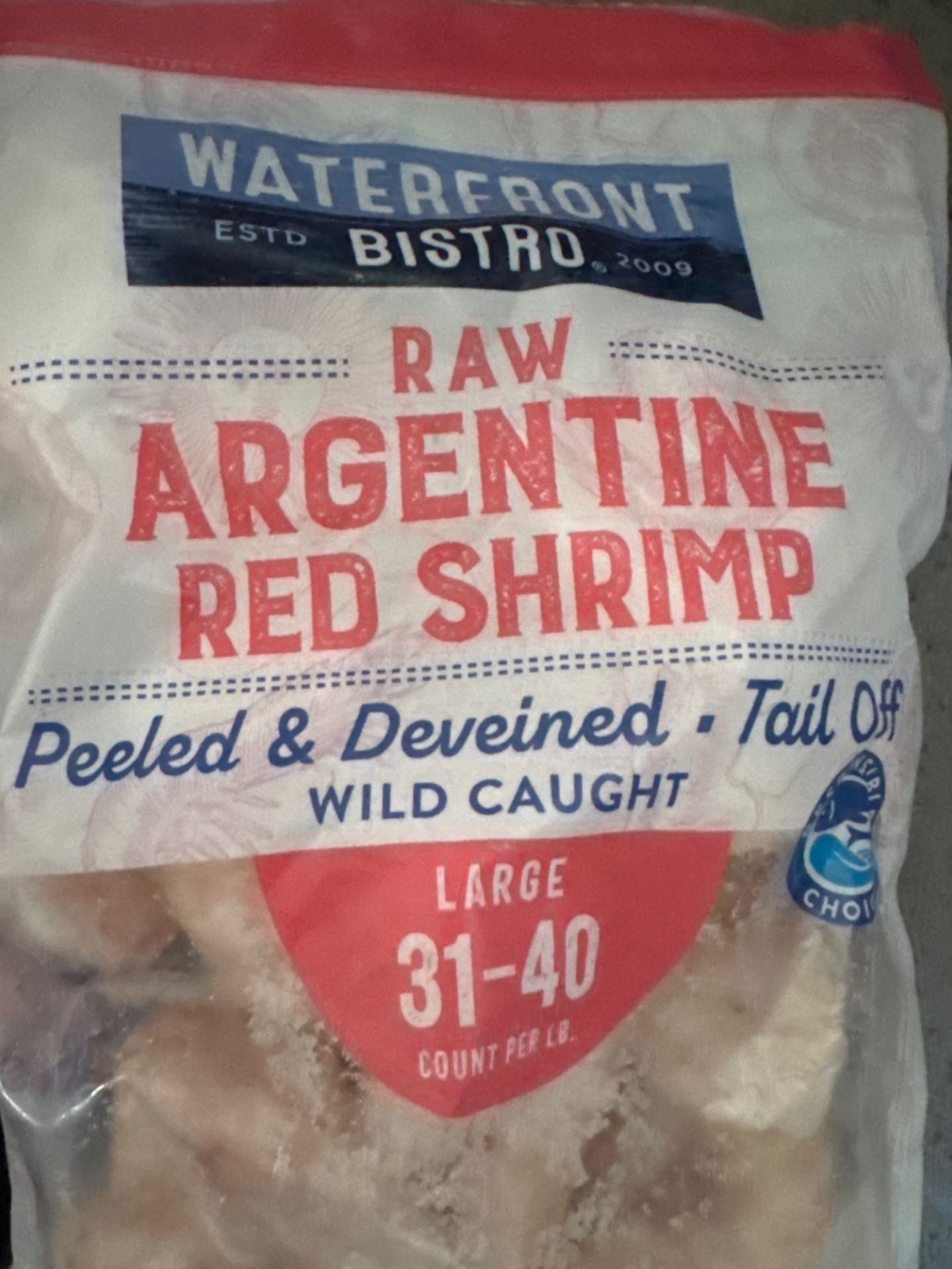 Raw Argentine Red Shrimp